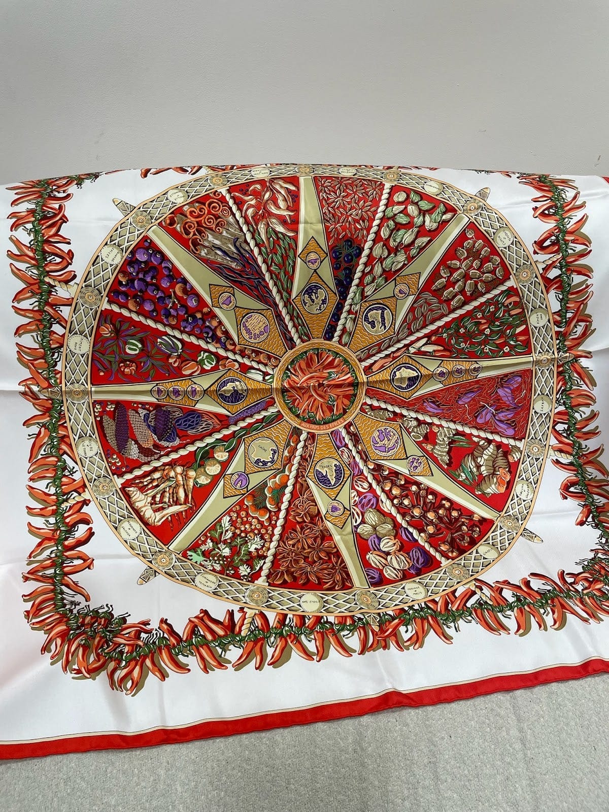 Hermes 90* 90 Silk Scarf ALC3705