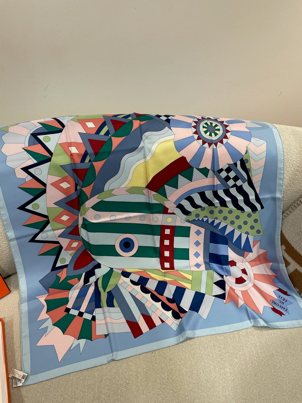 Hermes 90* 90 Silk Scarf ALC3698