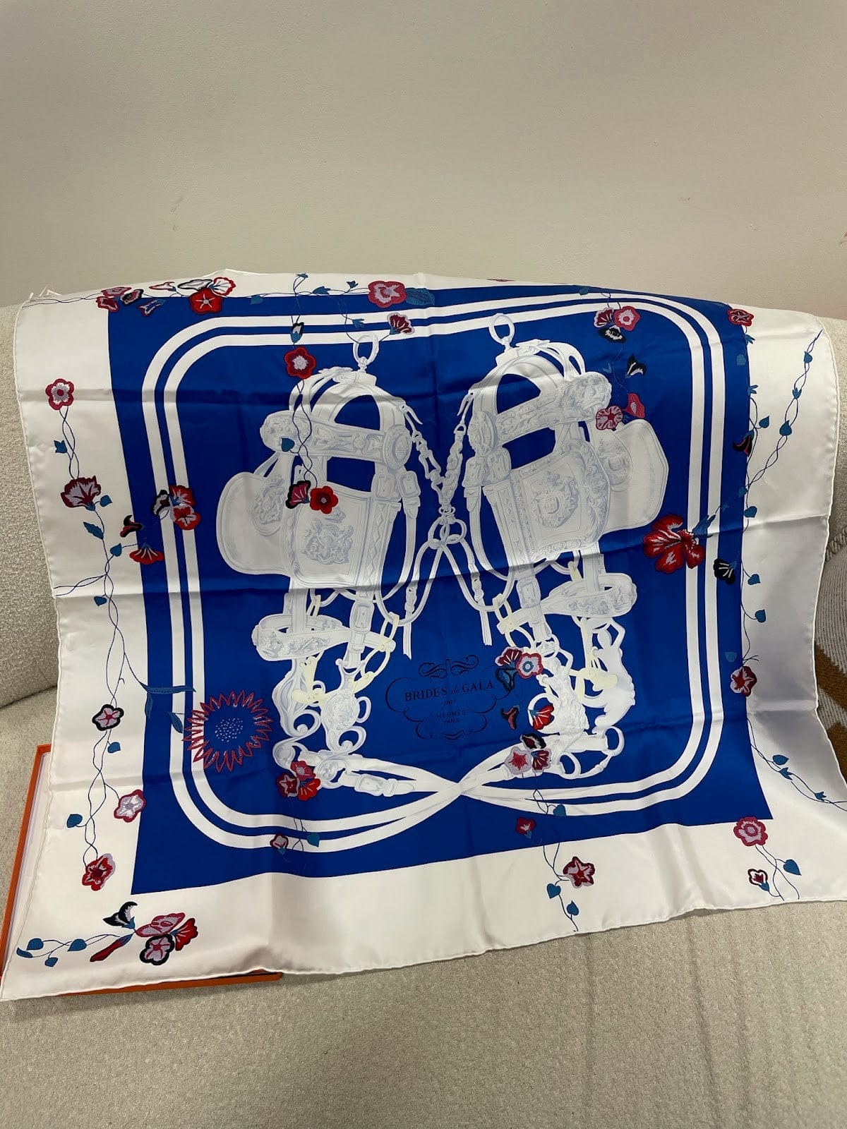 Hermes 90* 90 Silk Scarf ALC3696