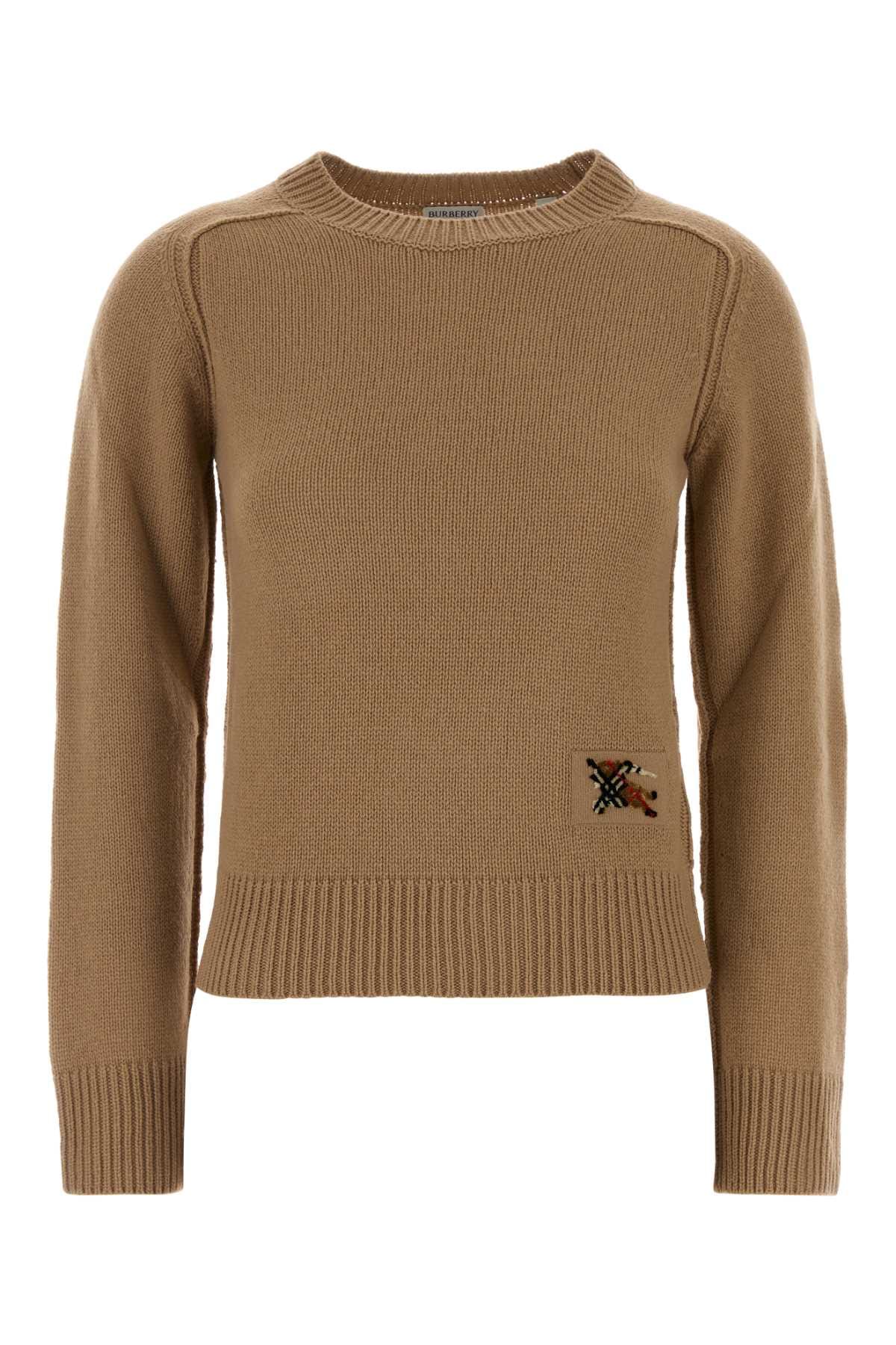 Burberry Wool Cashmere Sweater — Camel