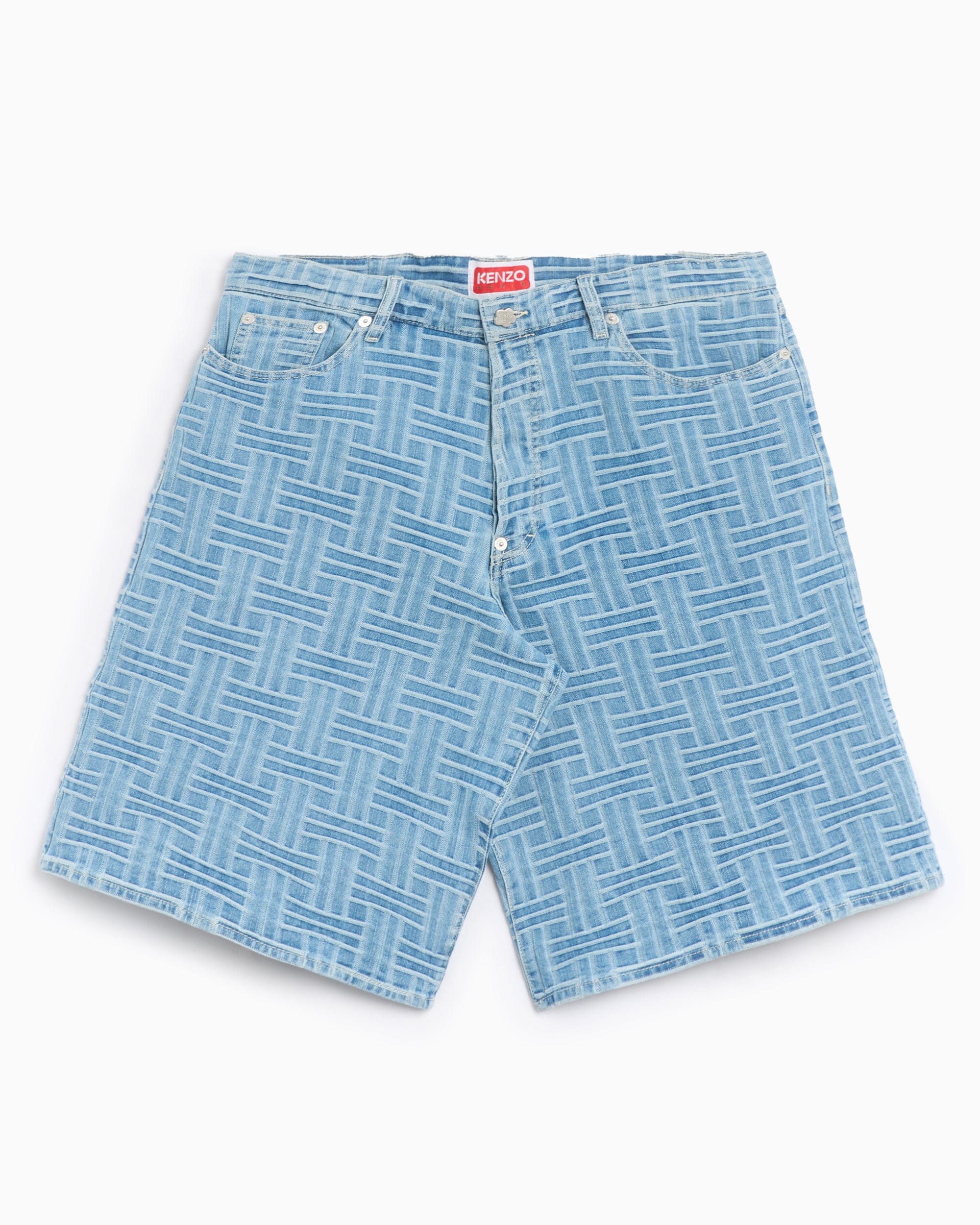 Kenzo Pantalones cortos Straight Kenzo Weave Men's Straight Shorts para hombre