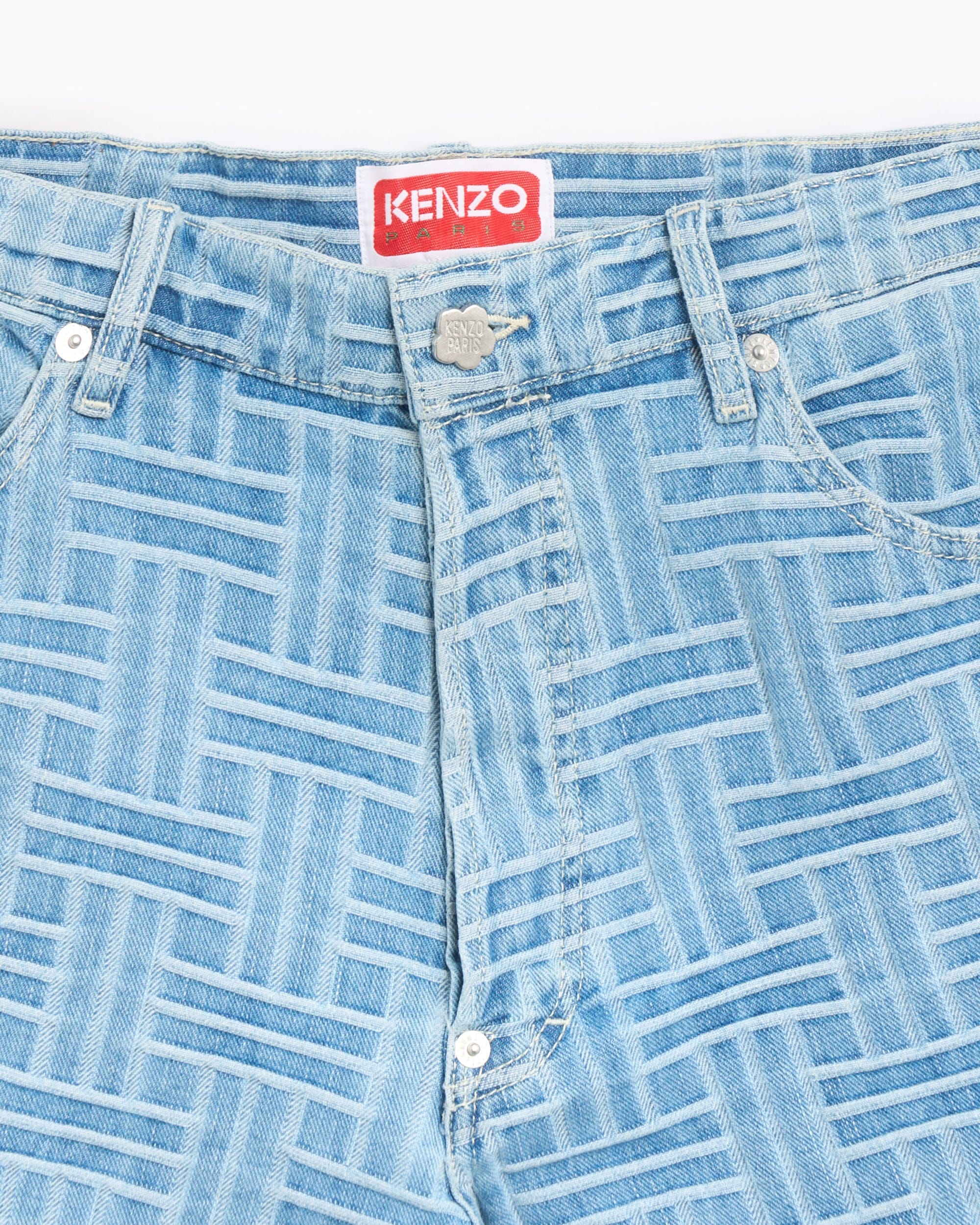Kenzo Pantalones cortos Straight Kenzo Weave Men's Straight Shorts para hombre