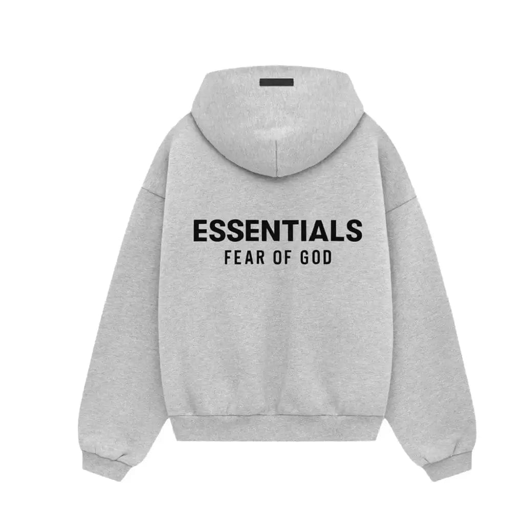 Fear of God Essentials Light Oatmeal Hoodie & Sweatpant Set