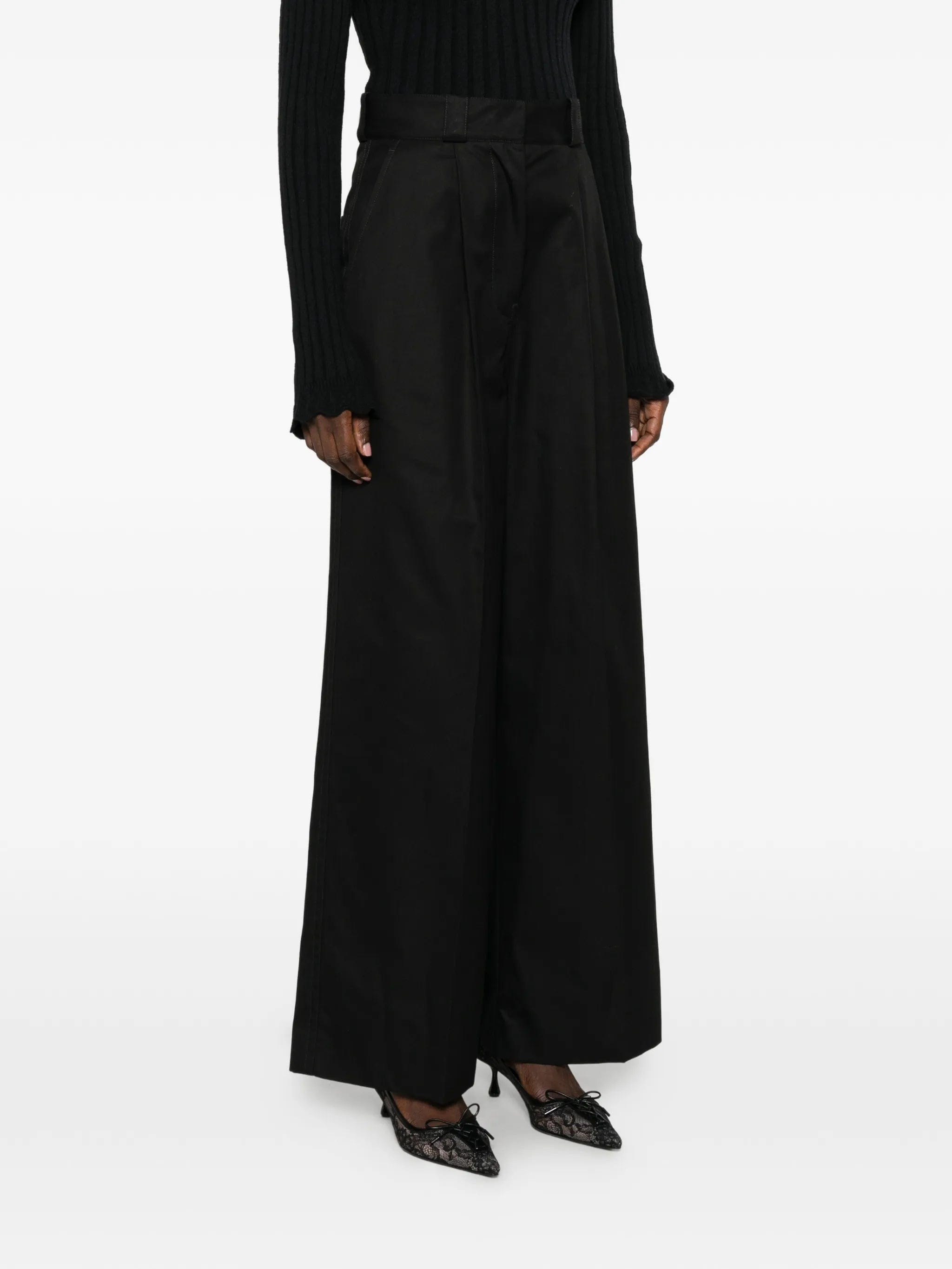 Balenciaga high - waist belt - loops trousers