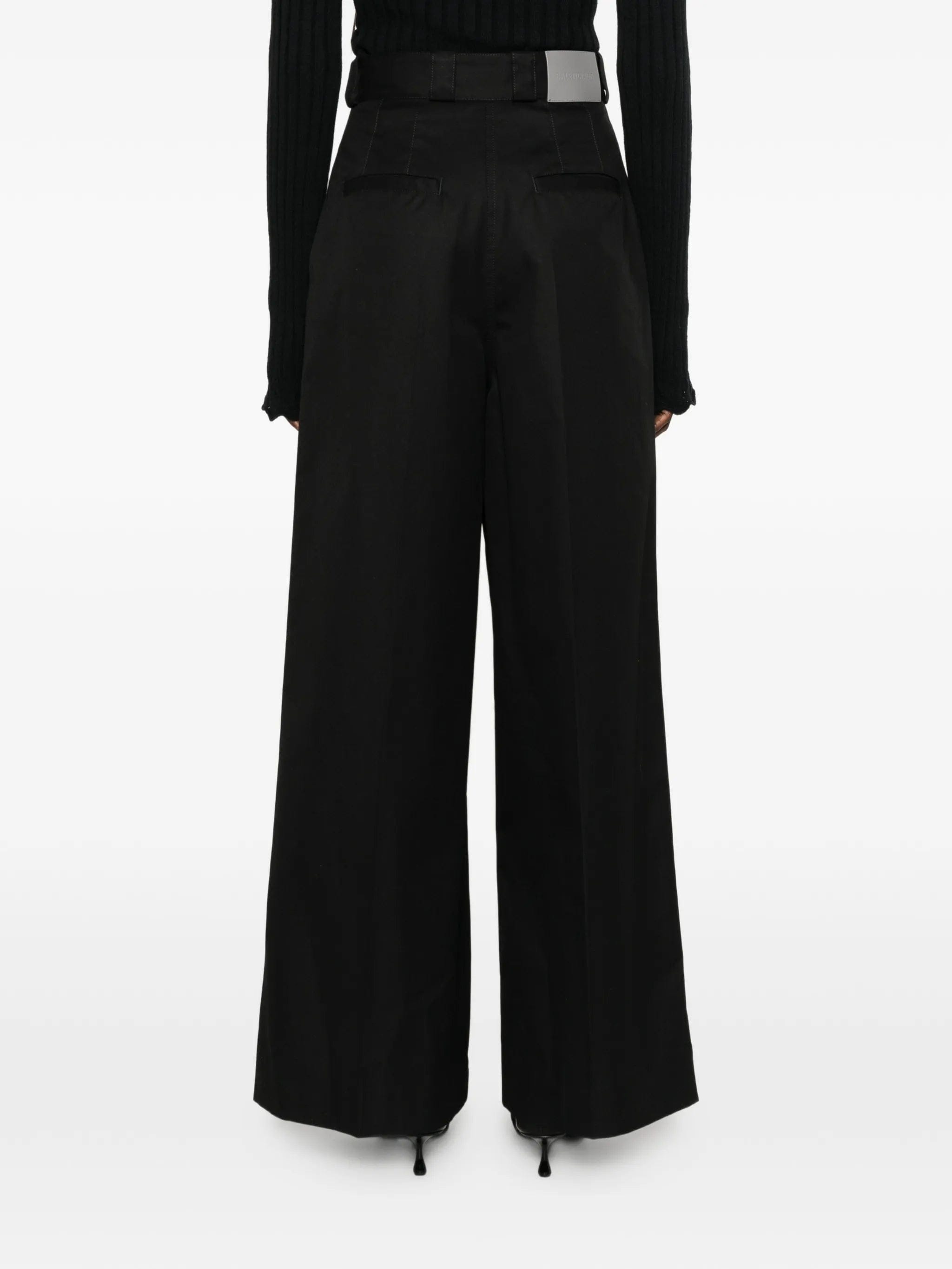 Balenciaga high - waist belt - loops trousers