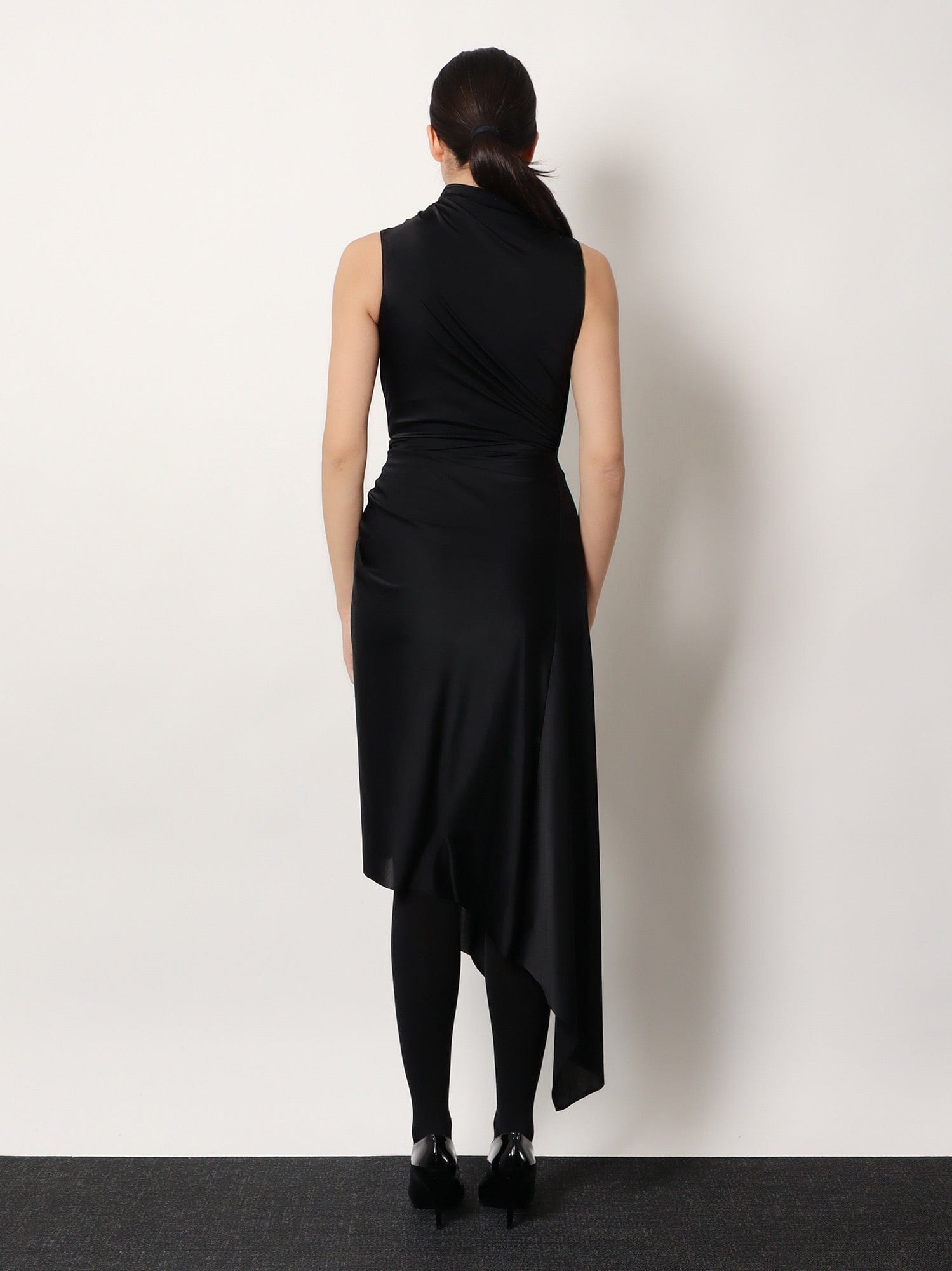 Balenciaga Stretch fabric long asymmetrical dress