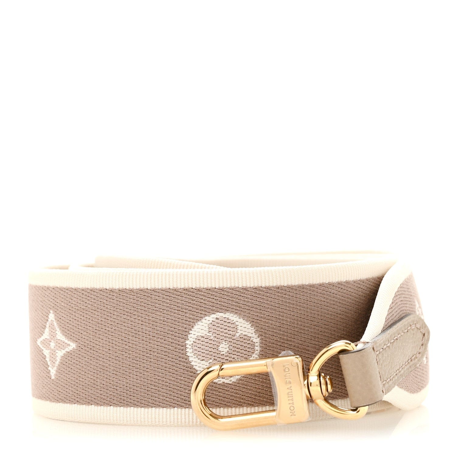 Louis Vuitton Jacquard Diane Shoulder Strap Tourterelle Creme