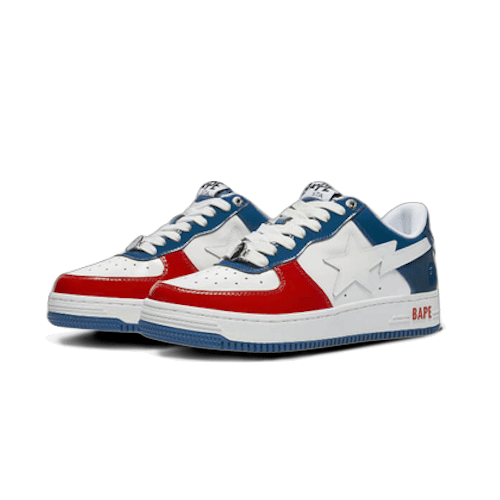 BAPE Sta Low White Blue