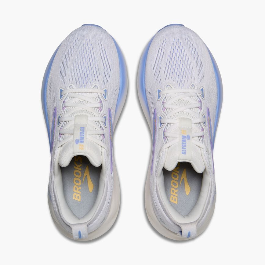 Brooks Glycerin 22 White/Blue Heron/Apricot (Women's)