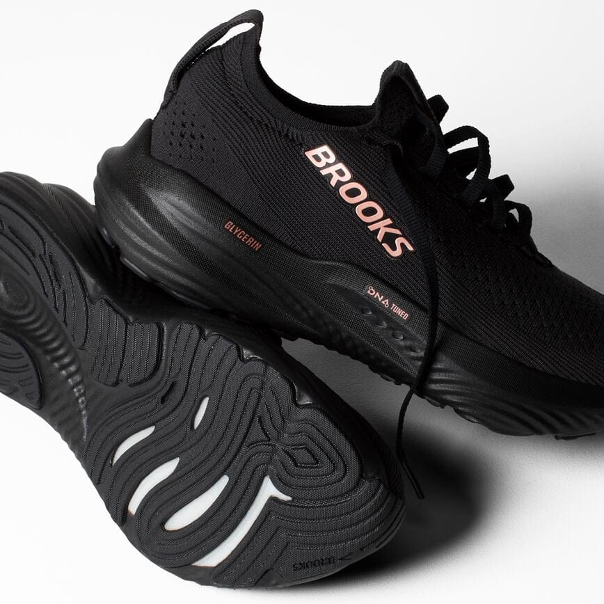 Brooks Glycerin StealthFit 22 Black/Grey/Rose Gold (Women's)