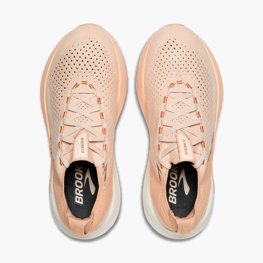 Brooks Glycerin StealthFit 22 Almond Peach/Almond/Portabella (Women's)