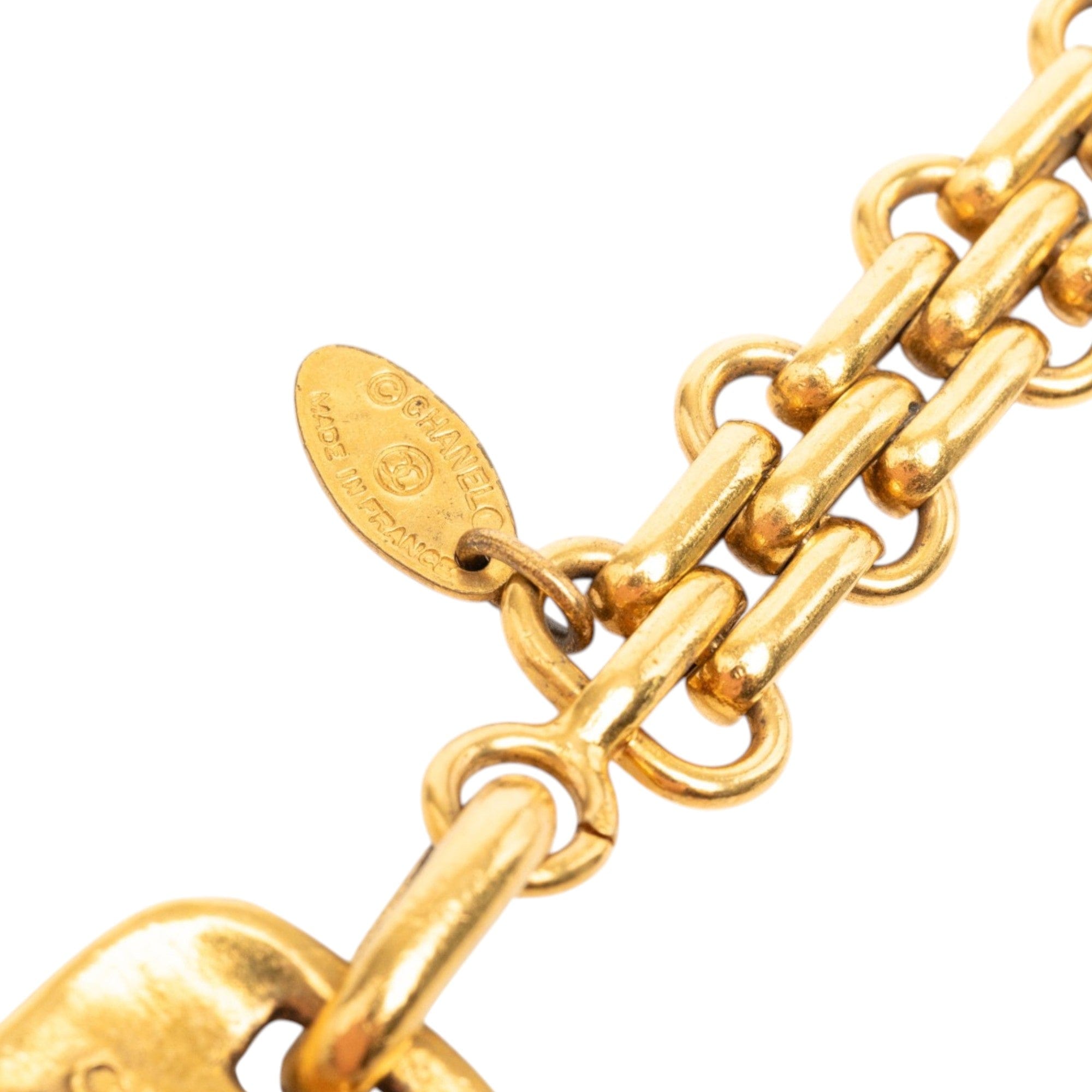Chanel Gold Plated Logo Paris Key Ring Bag Charm