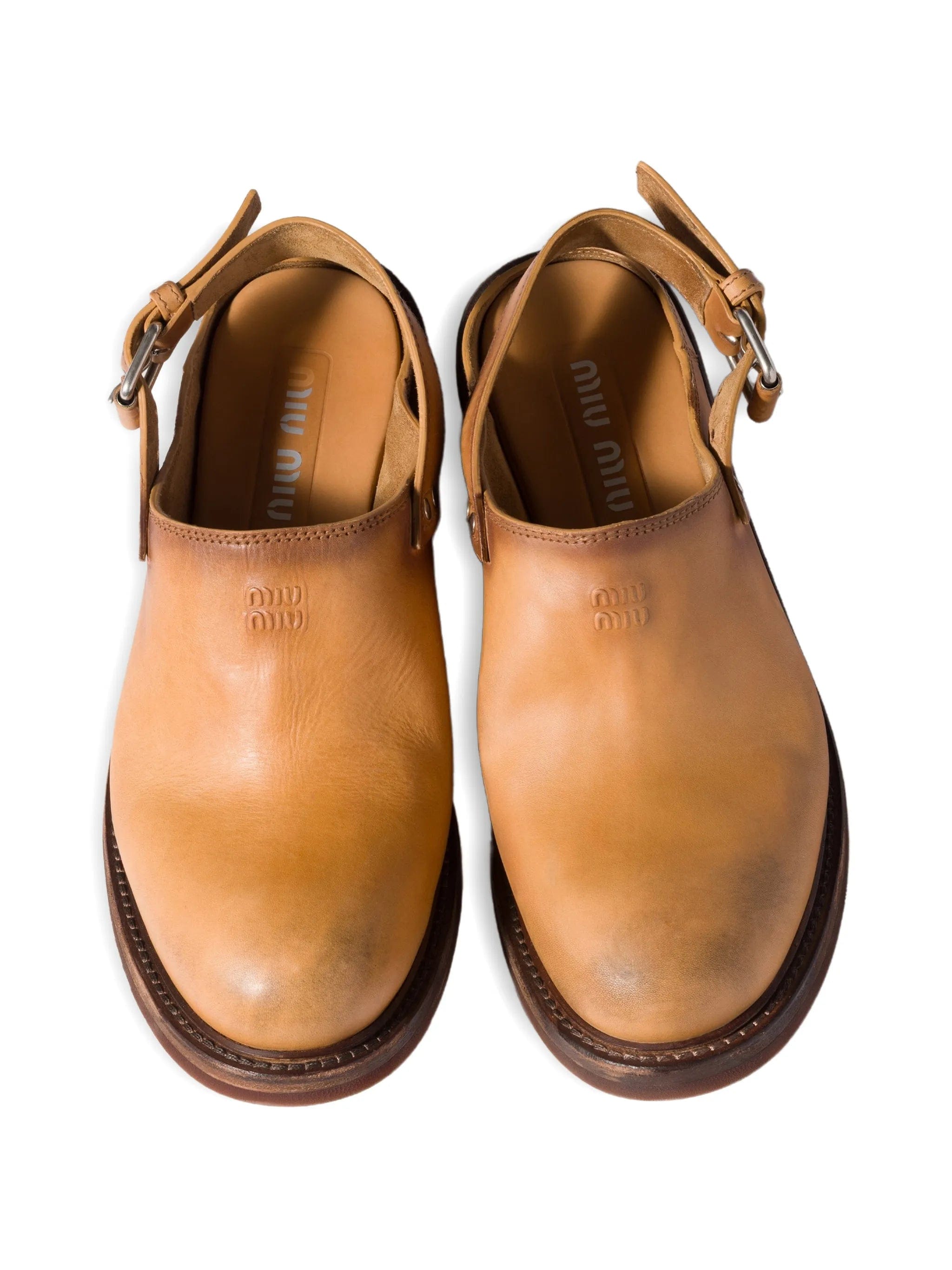 Miu Miu buckle - fastening slingback mules