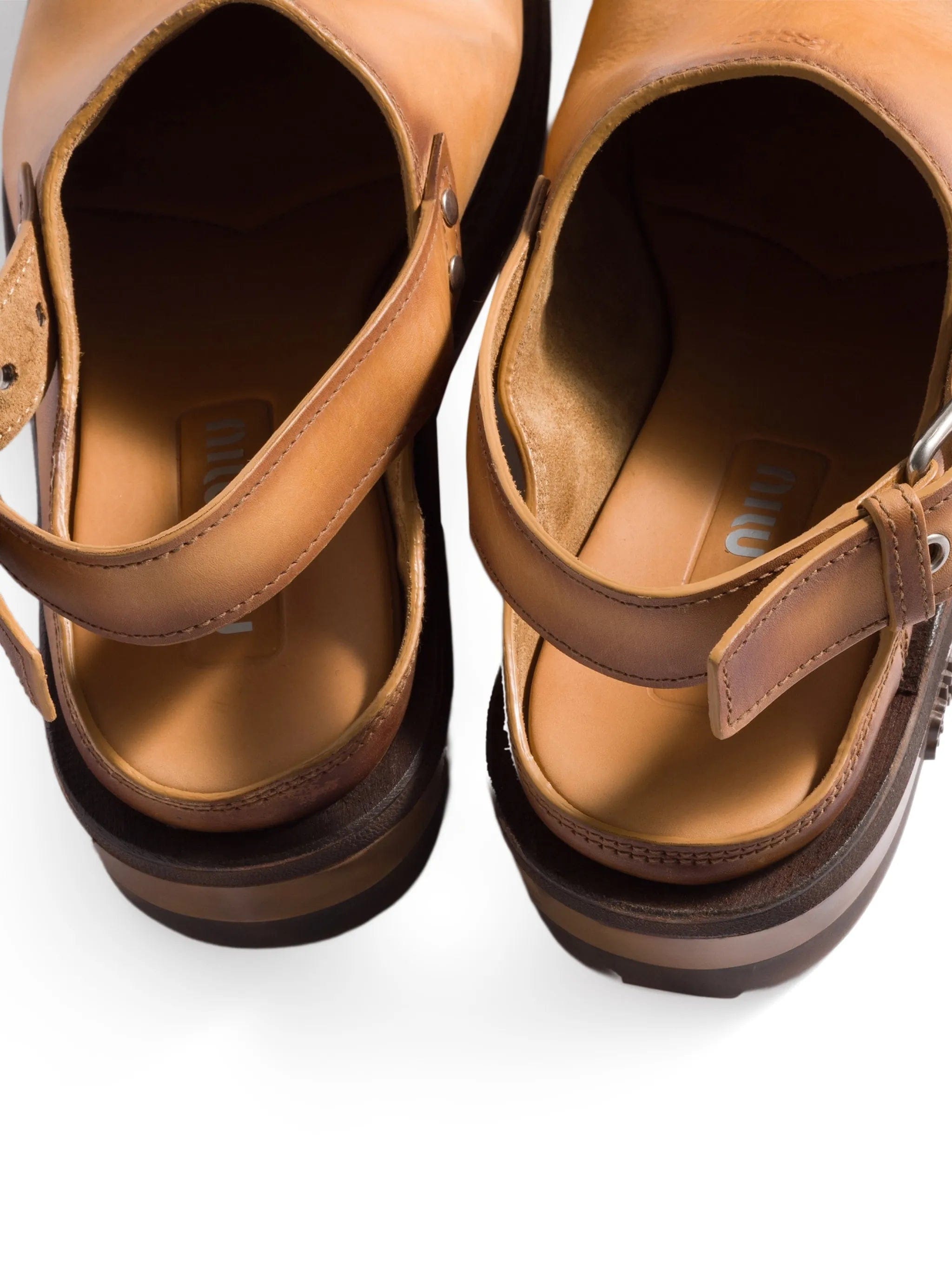 Miu Miu buckle - fastening slingback mules