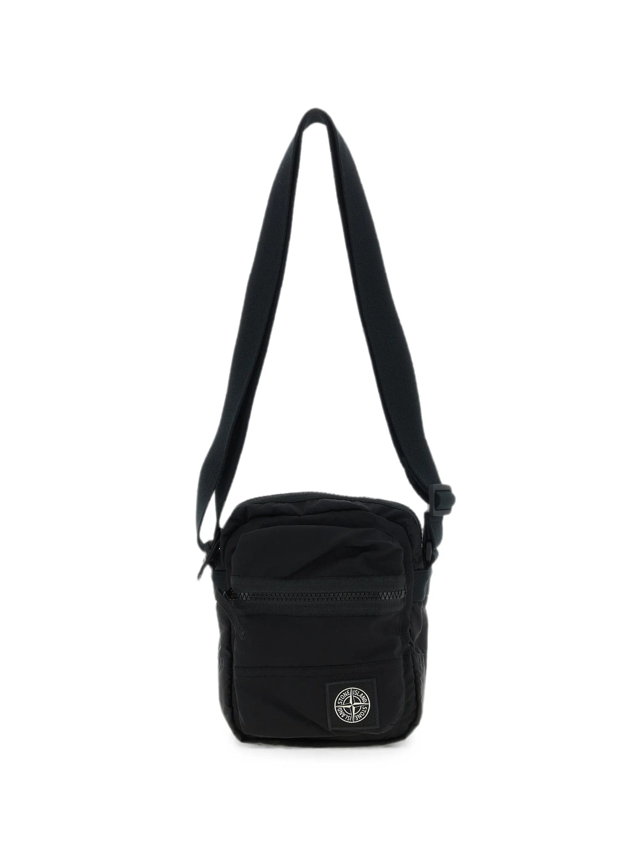 Stone Island 9200015 coated nylon metal in econyl® crossbody bag