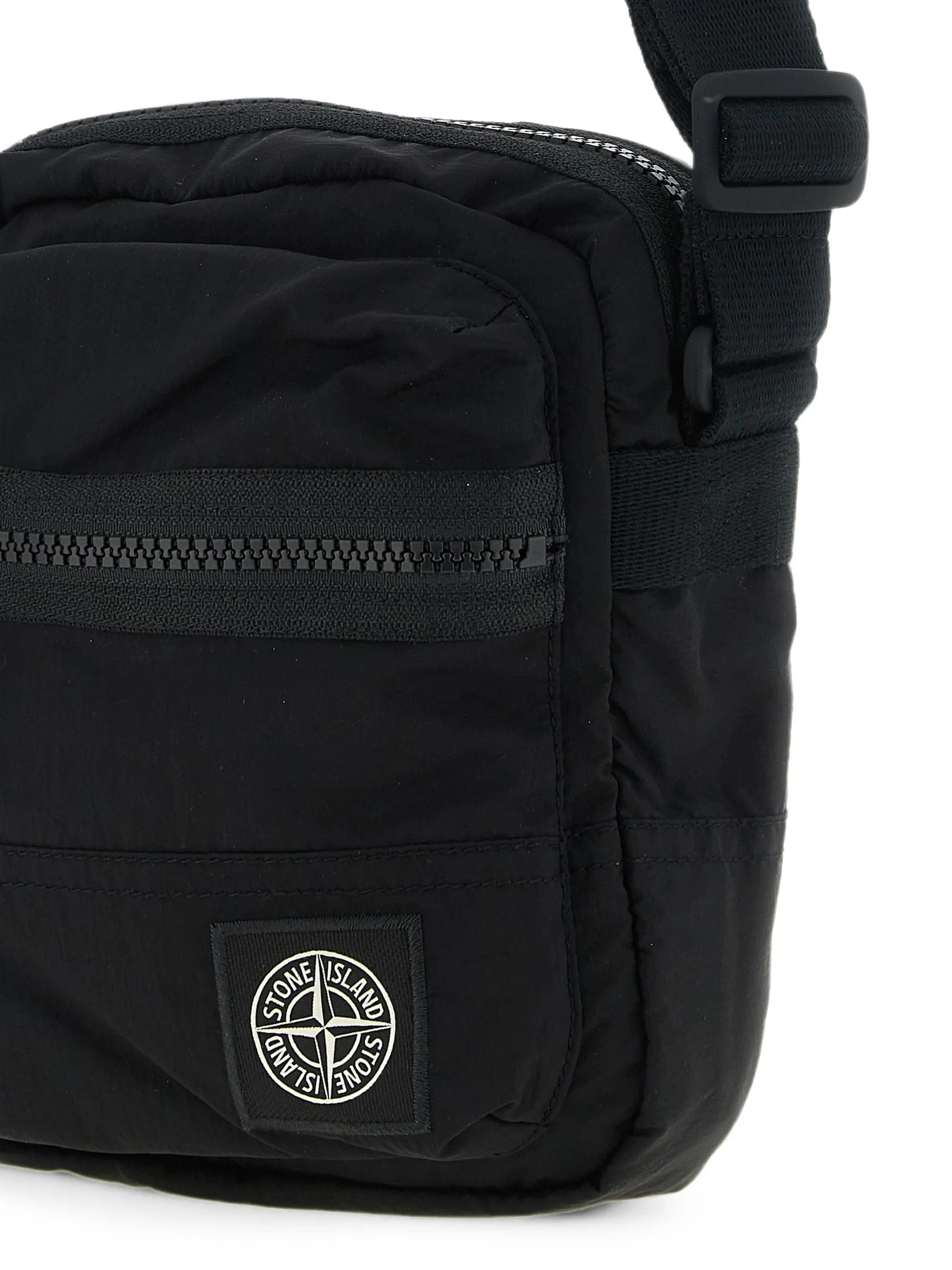 Stone Island 9200015 coated nylon metal in econyl® crossbody bag