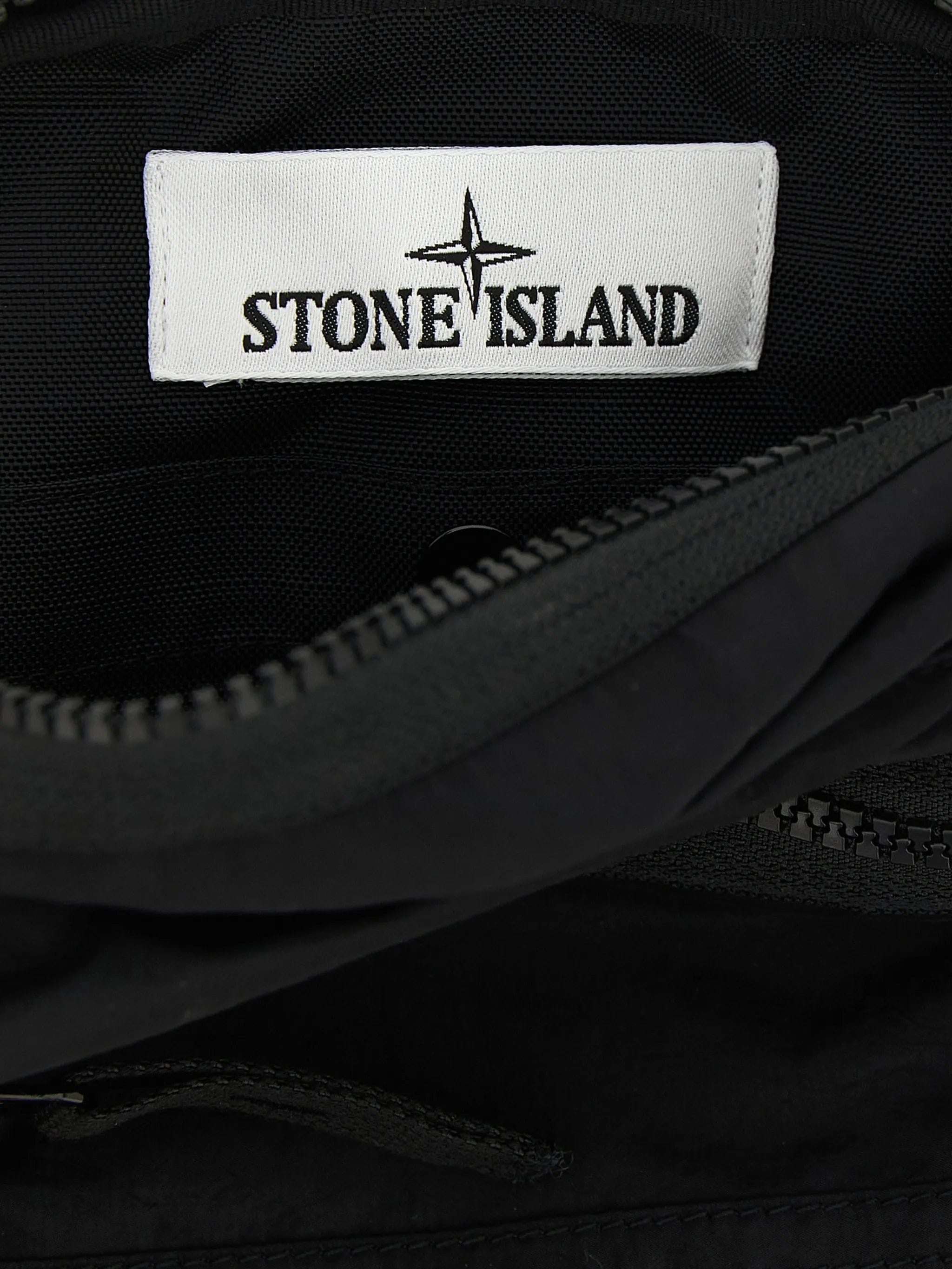 Stone Island 9200015 coated nylon metal in econyl® crossbody bag