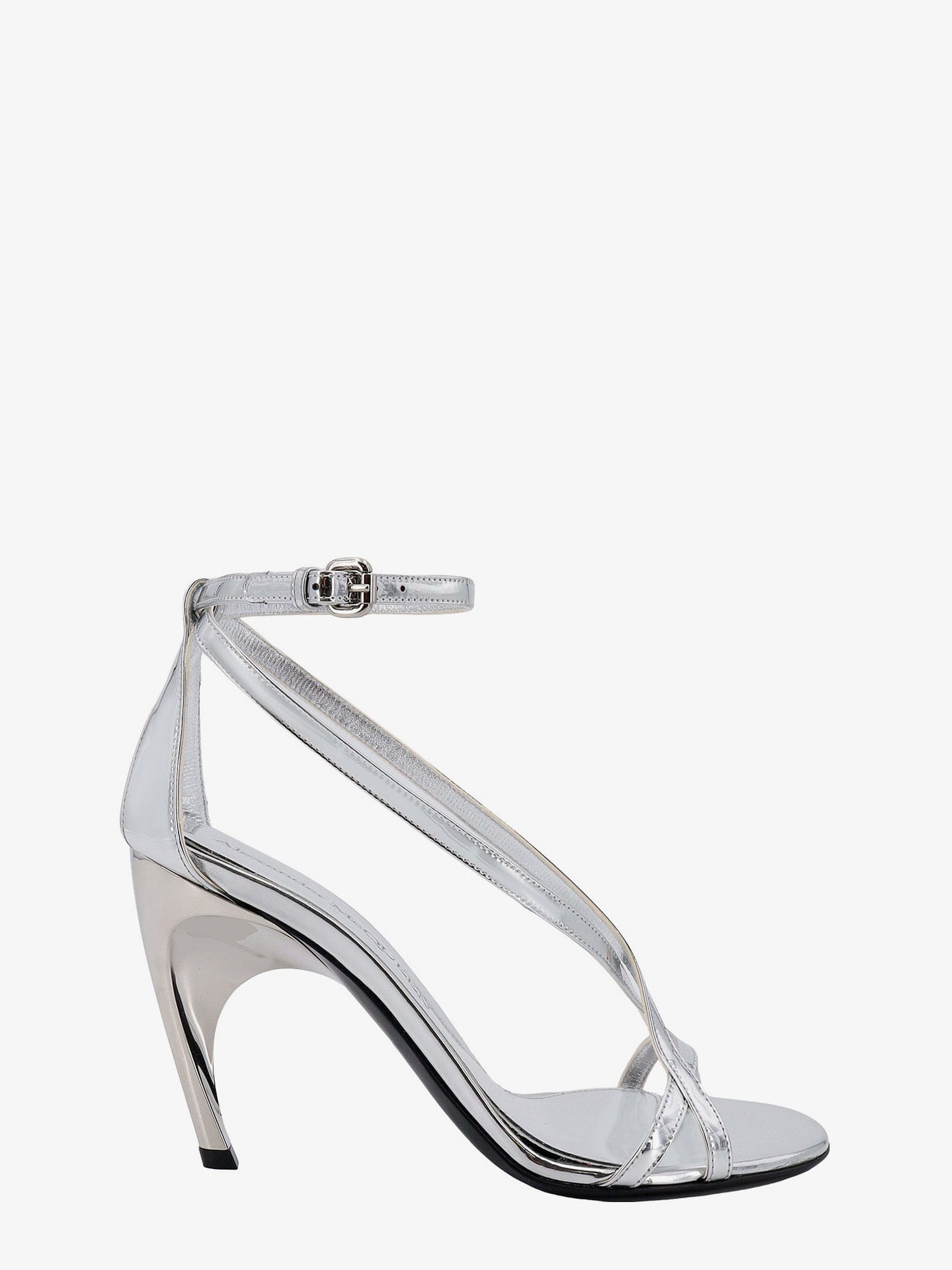 Alexander McQueen Mirrored leather sandals
