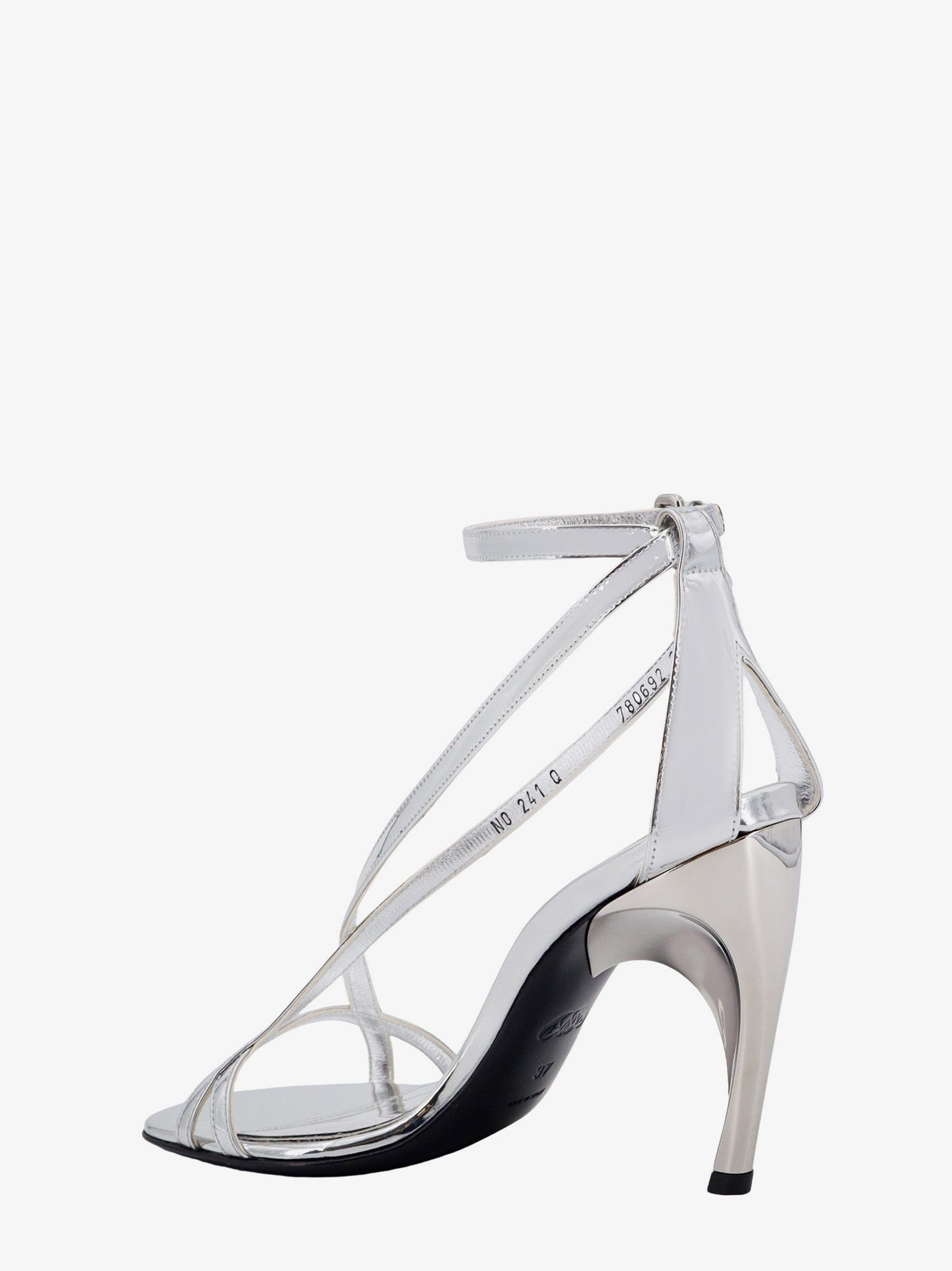 Alexander McQueen Mirrored leather sandals