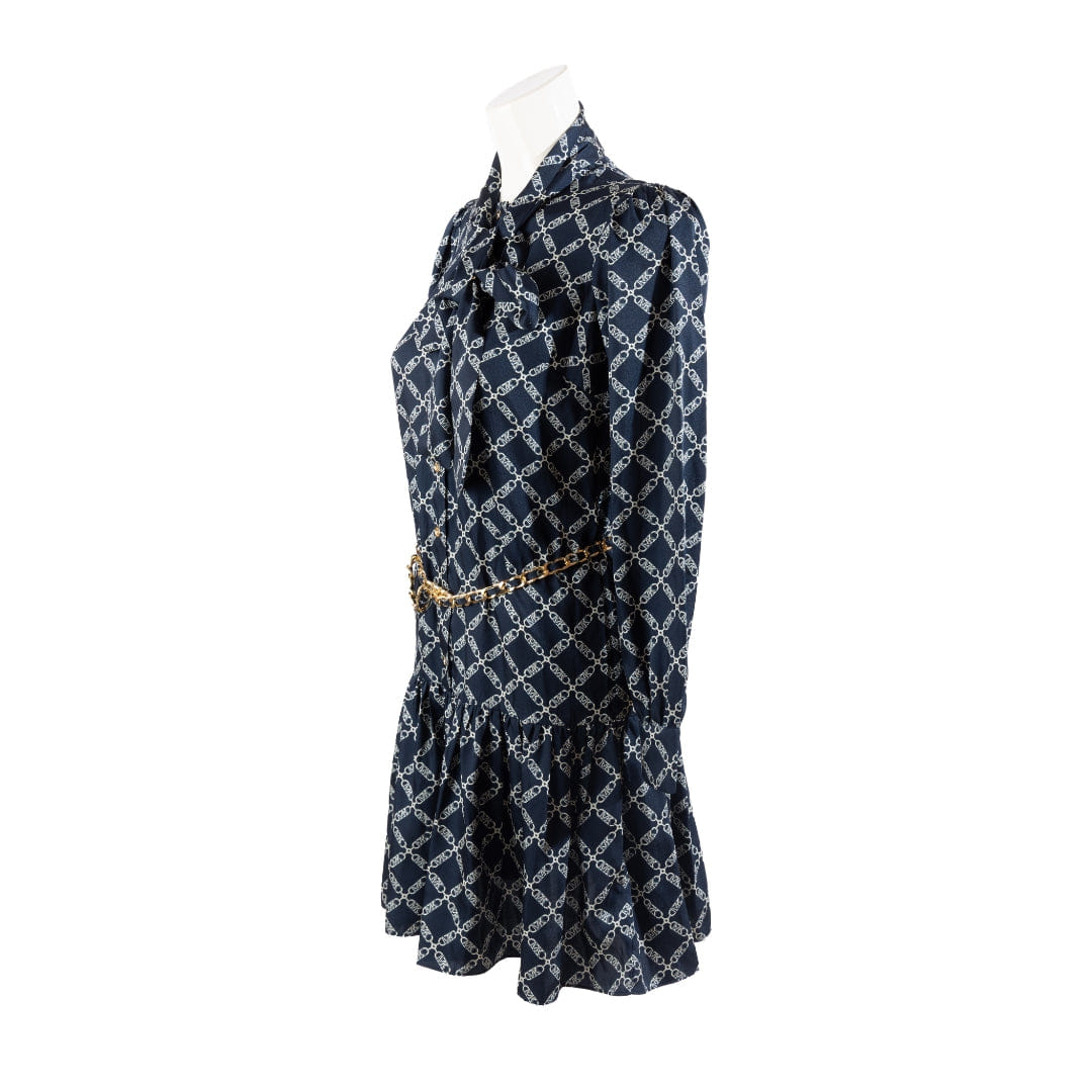 Michael Kors Empire Logo Satin Tie - Front Dress