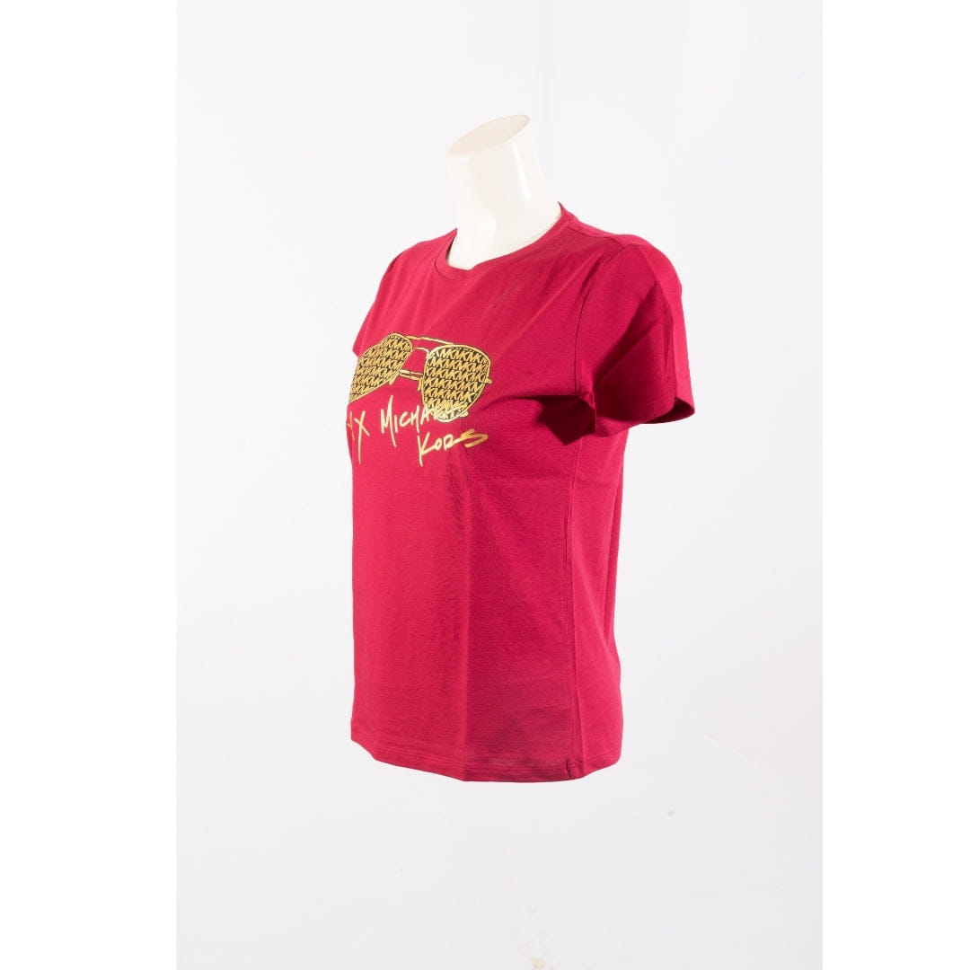 Michael Kors Logo Aviator Print Cotton T - Shirt