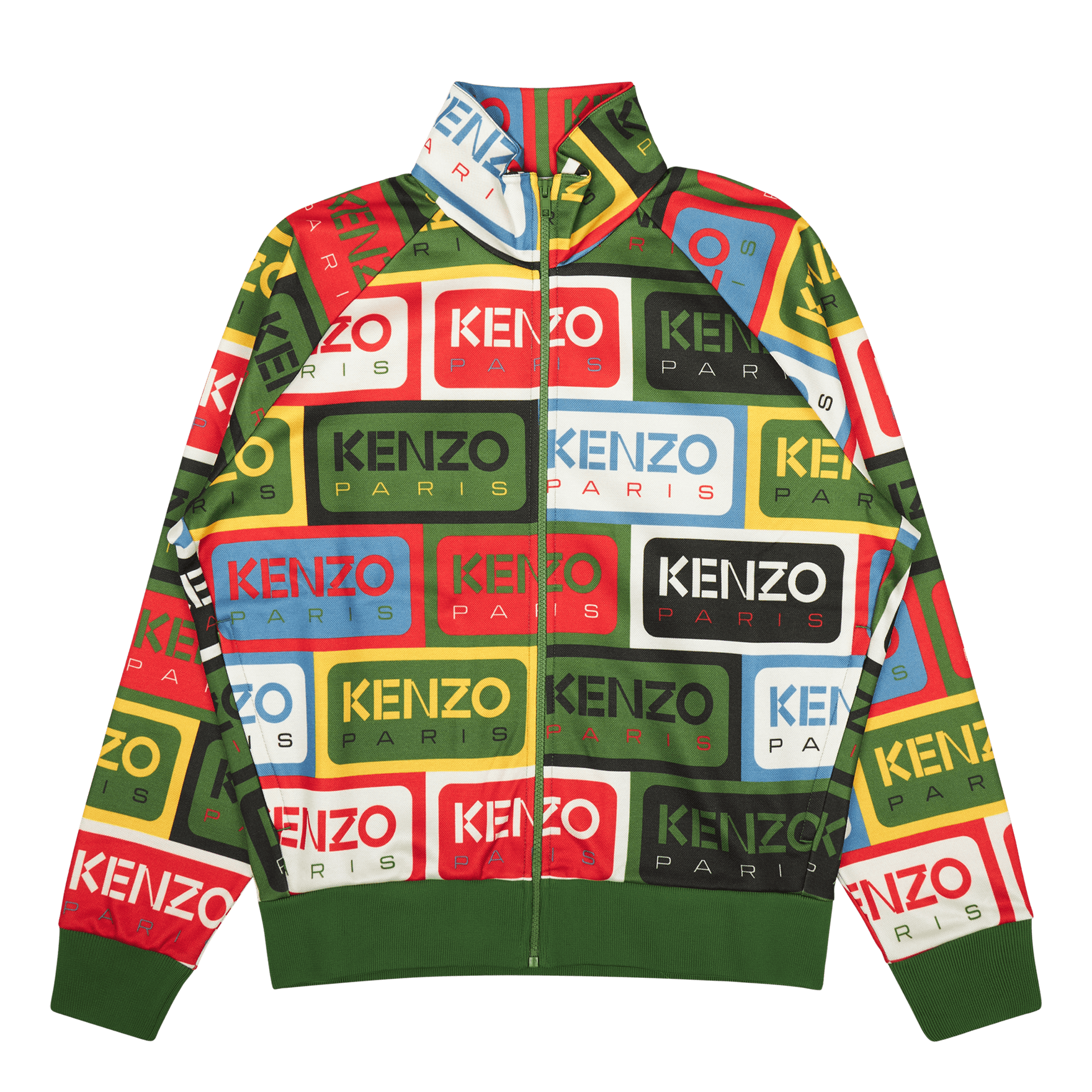 Kenzo Zip Up Sweatshirt Kenzo Label Multicolor
