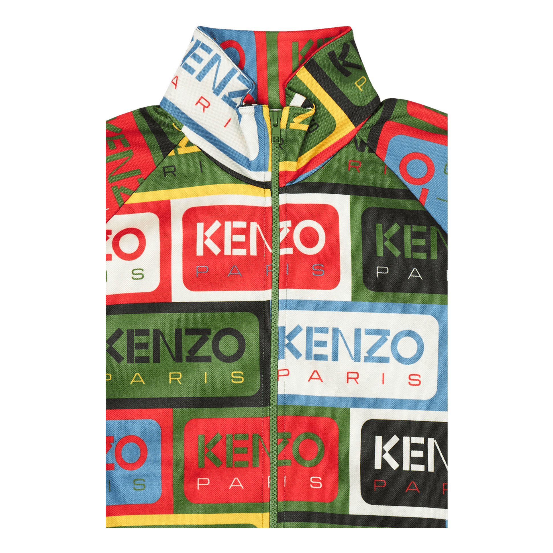 Kenzo Zip Up Sweatshirt Kenzo Label Multicolor
