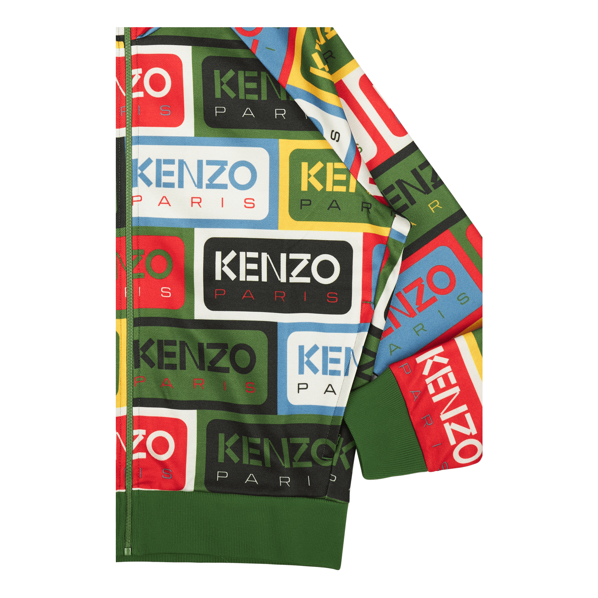 Kenzo Zip Up Sweatshirt Kenzo Label Multicolor