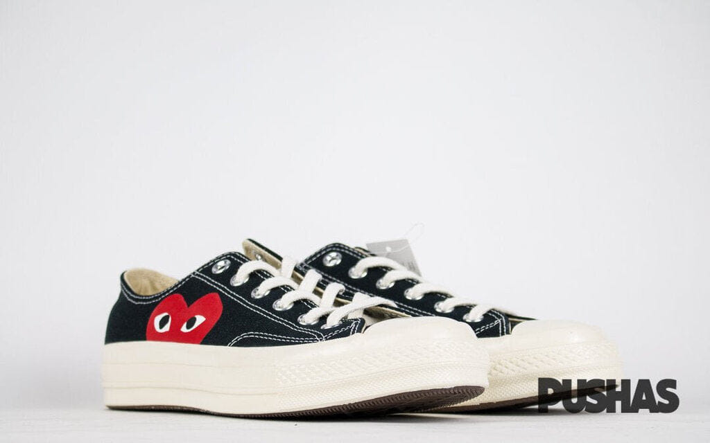 Converse Comme des Garcons Play x Chuck Taylors Low Top - Black (New)