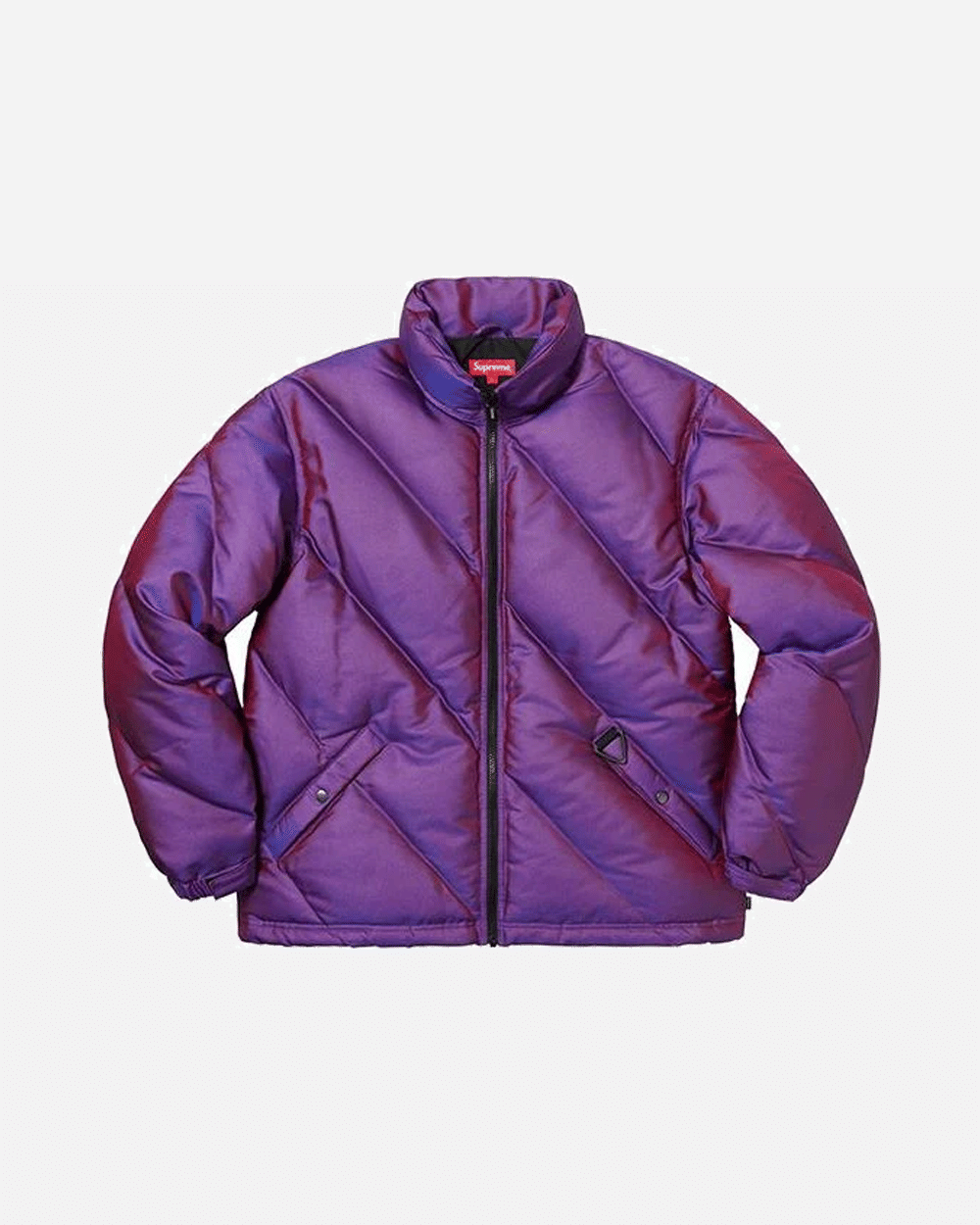 SUPREME FW19 IRIDESECNT PUFFER JACKET PURPLE