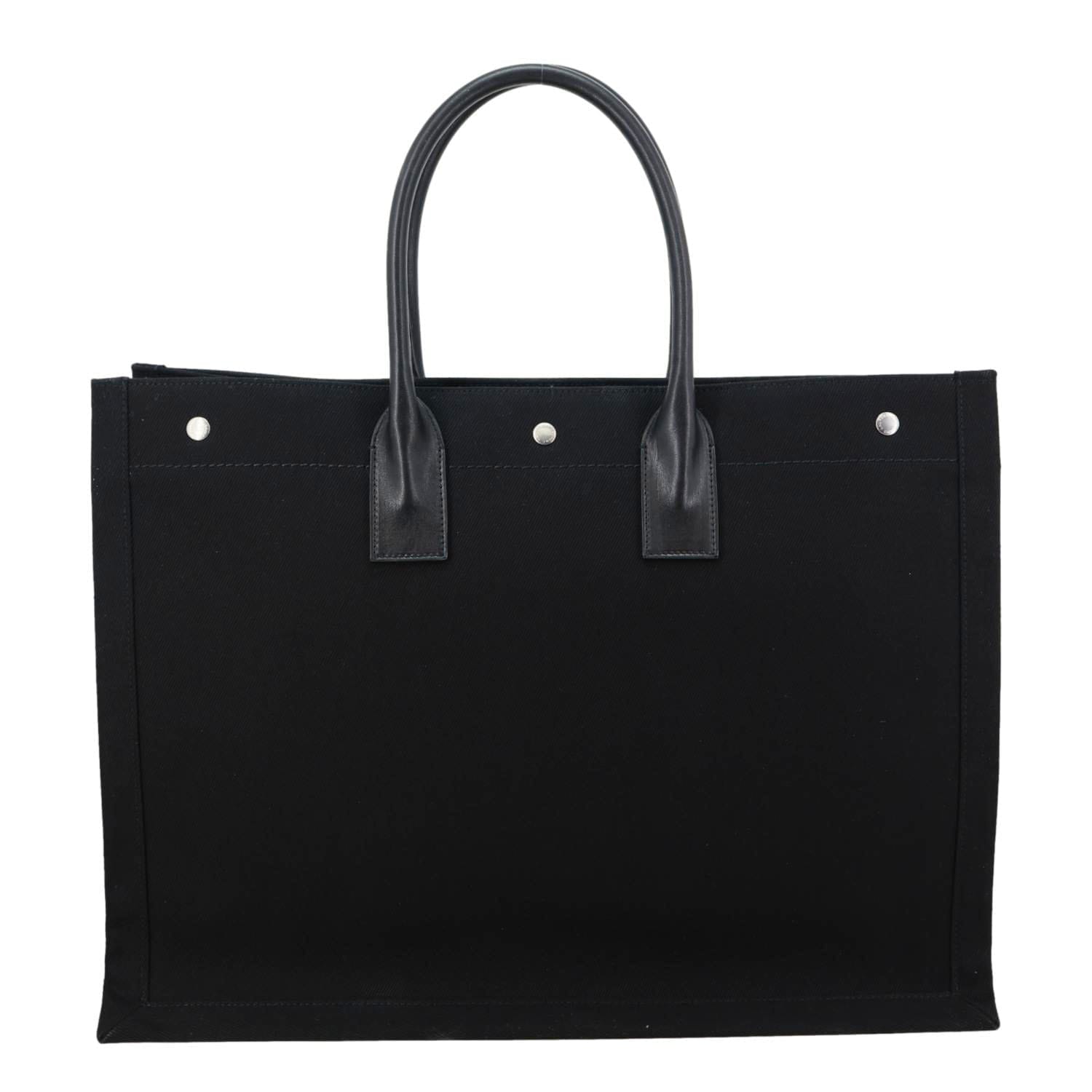 YVES SAINT LAURENT Rive Gauche Leather Tote Bag Black