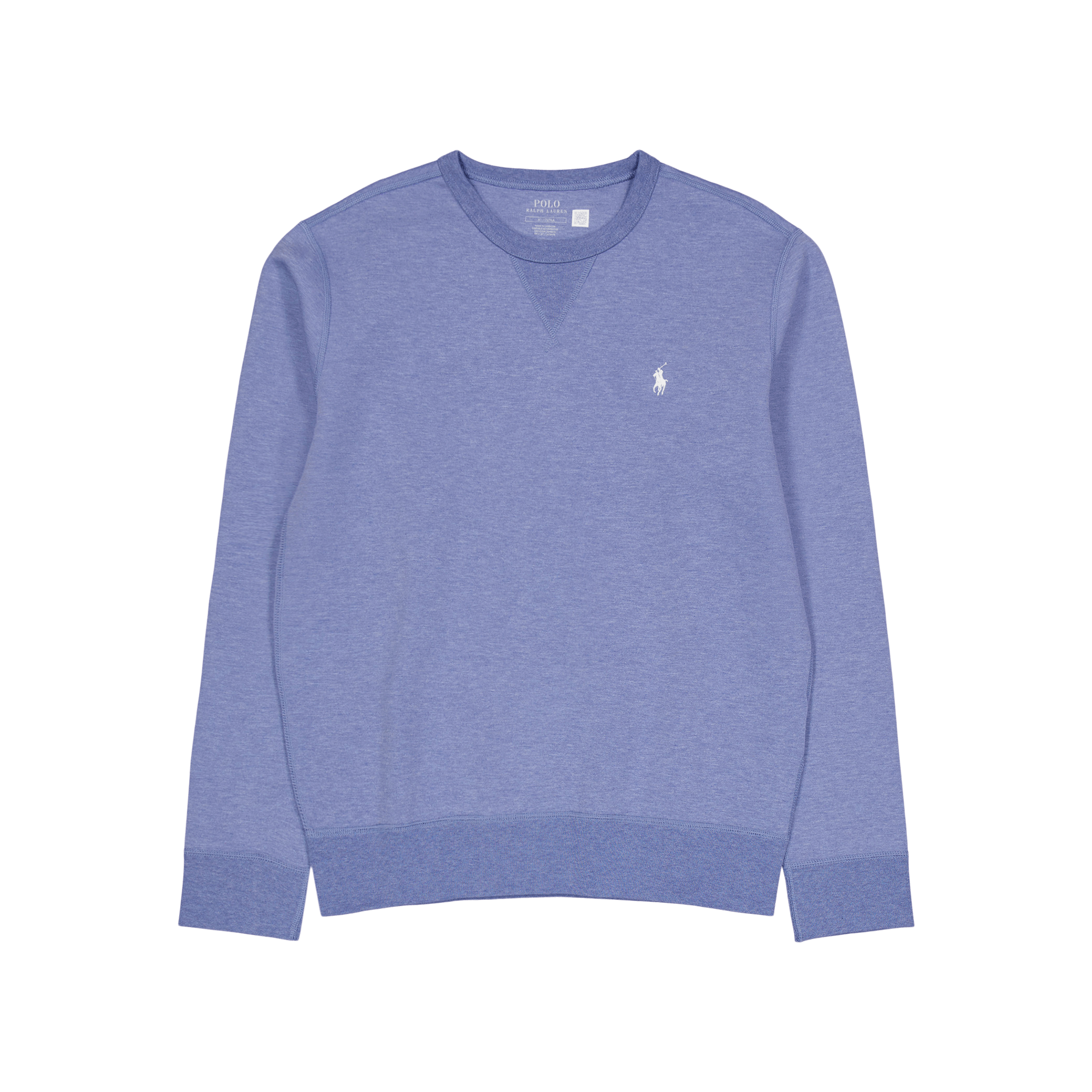 Polo Ralph Lauren Marled Double - Knit Sweatshirt Lattice Blue Heather