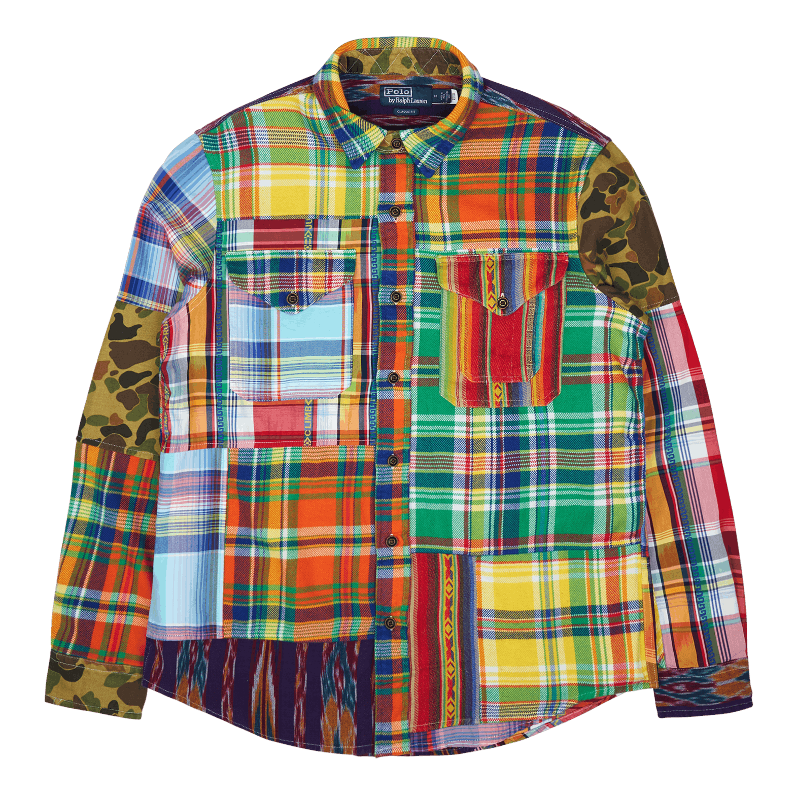 Polo Ralph Lauren Classic Fit Patchwork Shirt 5869 Voyager Patchwork