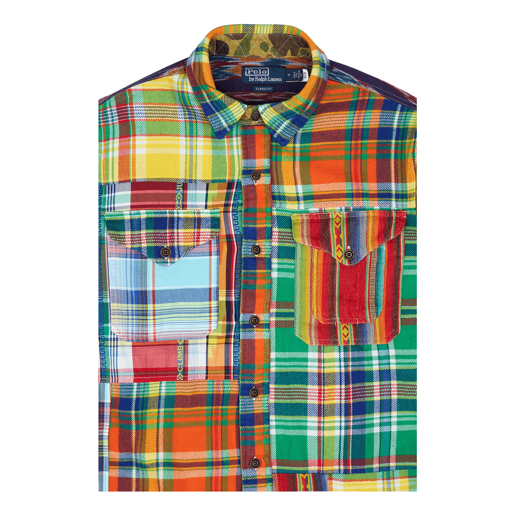 Polo Ralph Lauren Classic Fit Patchwork Shirt 5869 Voyager Patchwork