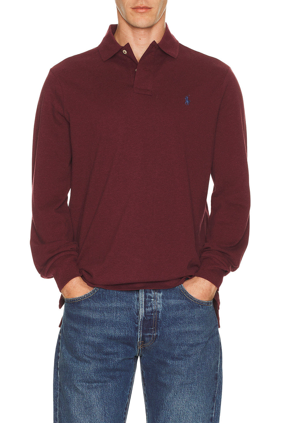 Polo Ralph Lauren Long Sleeve Mesh Polo