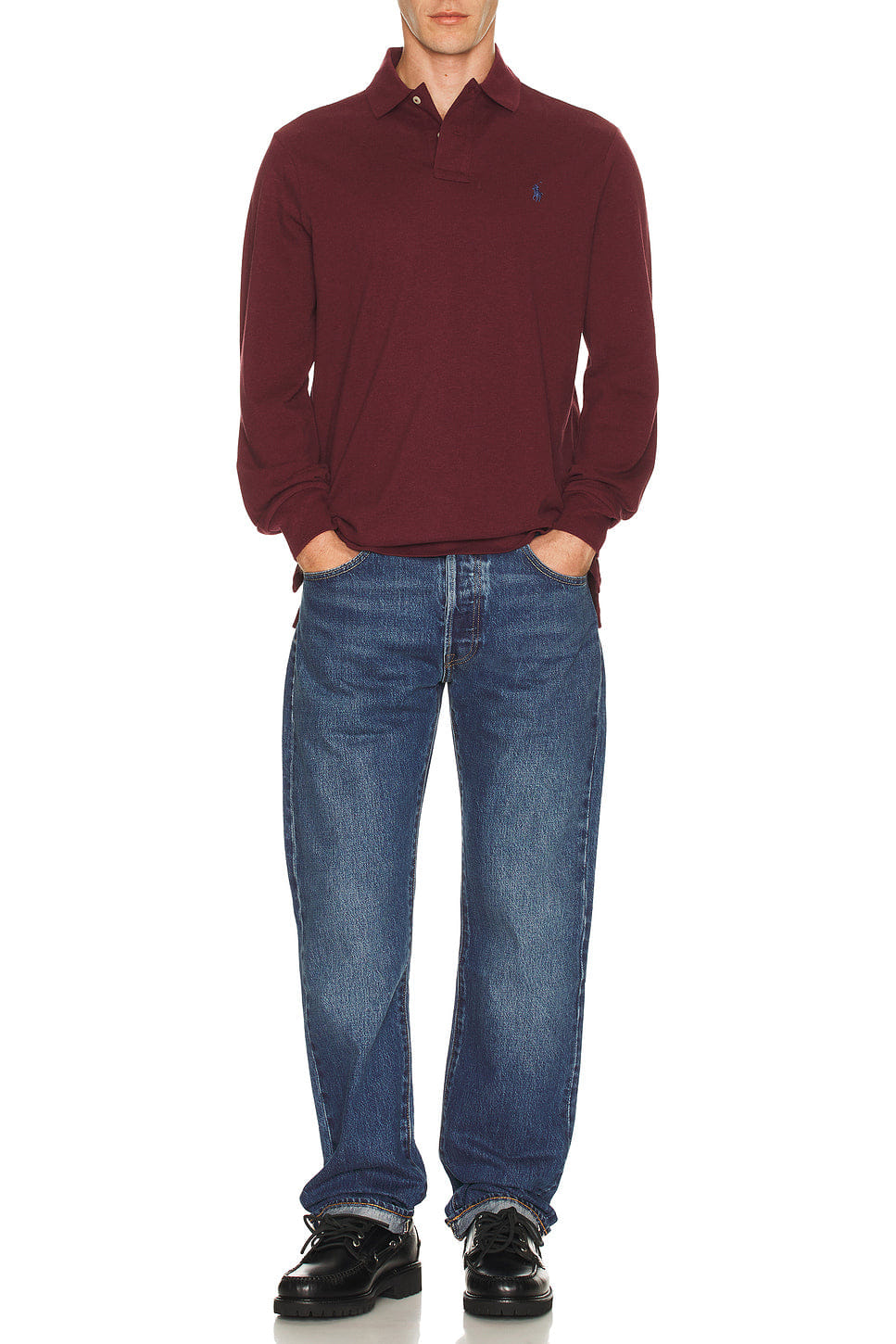 Polo Ralph Lauren Long Sleeve Mesh Polo