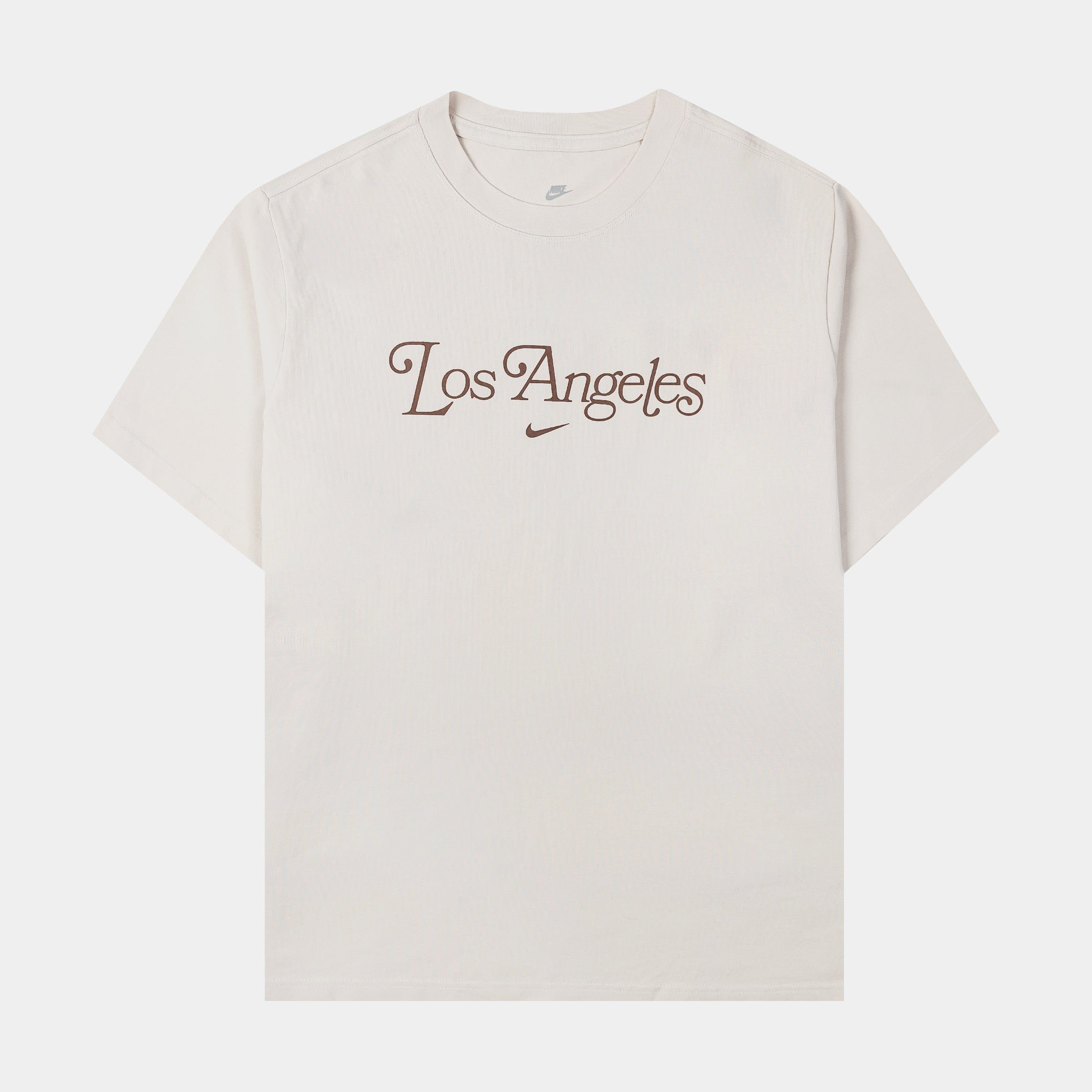 Nike NSW Los Angeles Womens Short Sleeve Shirt (Beige/Brown)