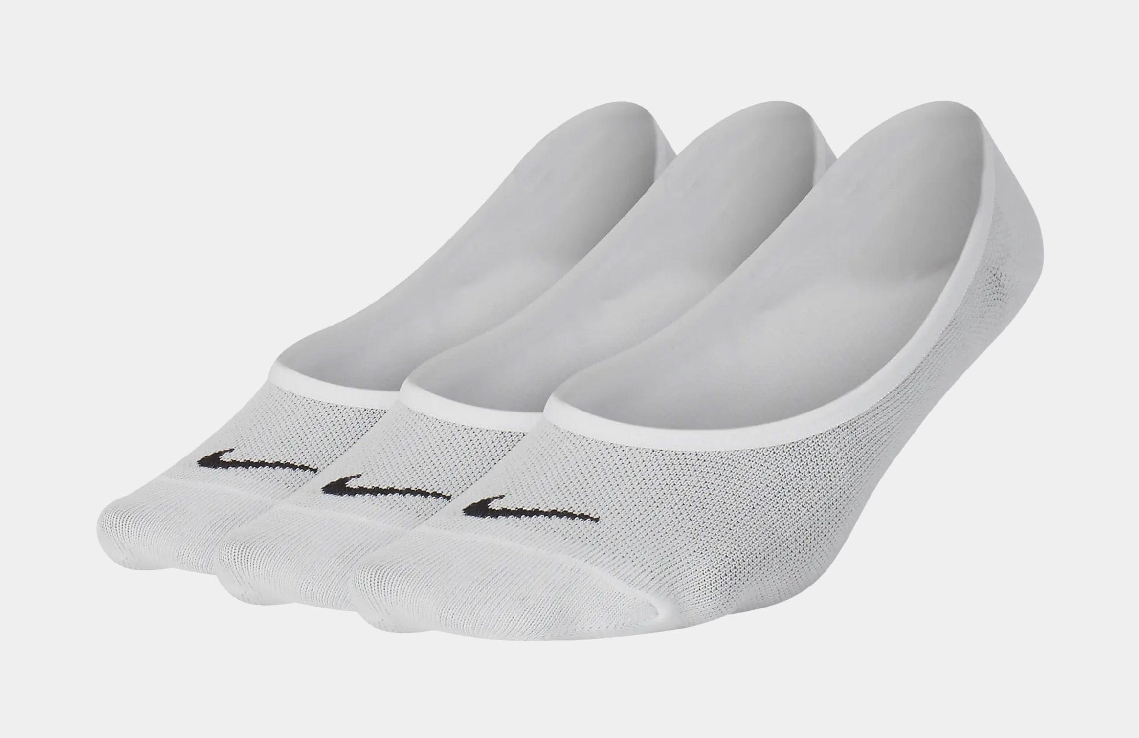 Nike 3 Pack Everyday Lightweight Womens Socks (White)