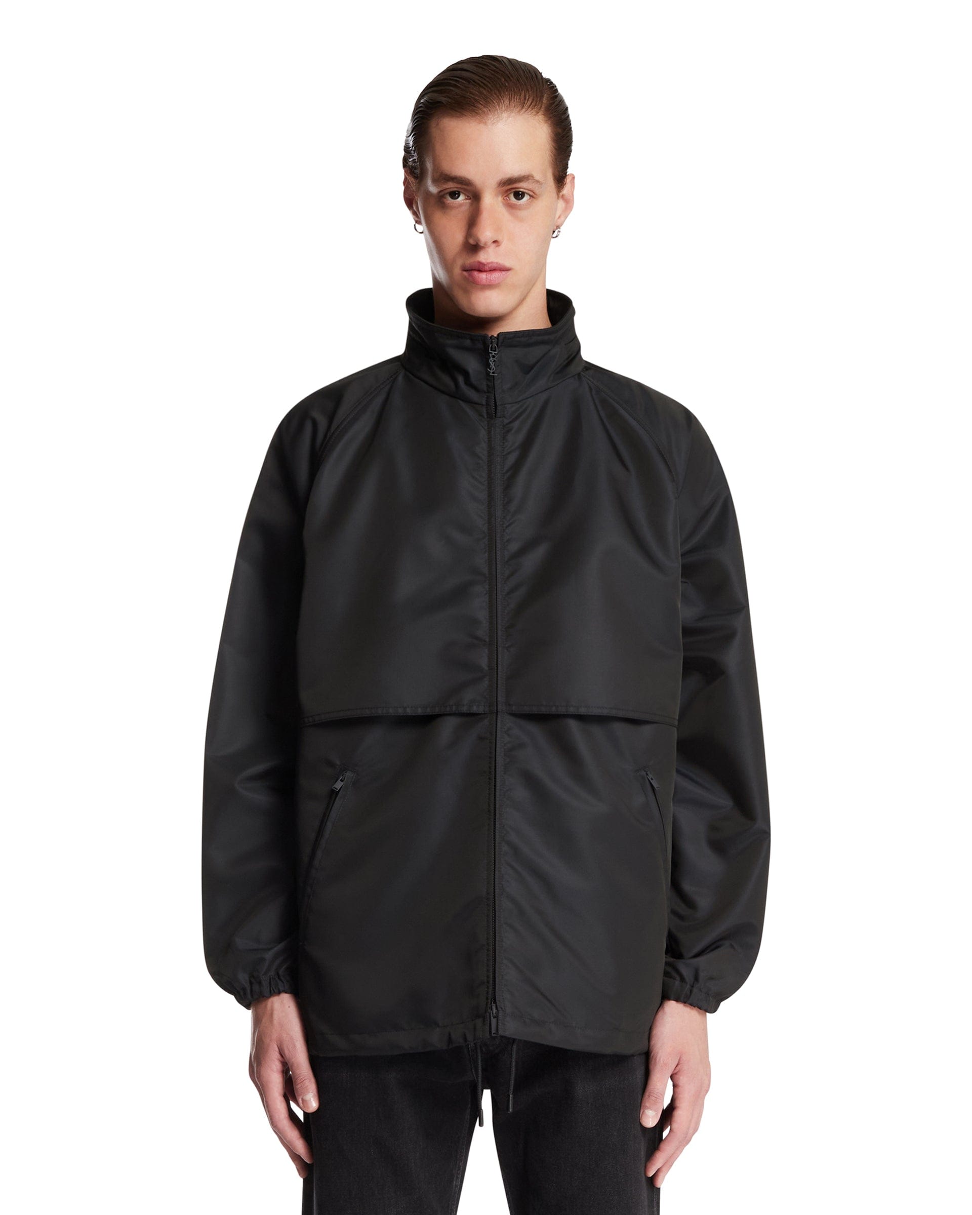 Saint Laurent Giacca Con Zip Nera