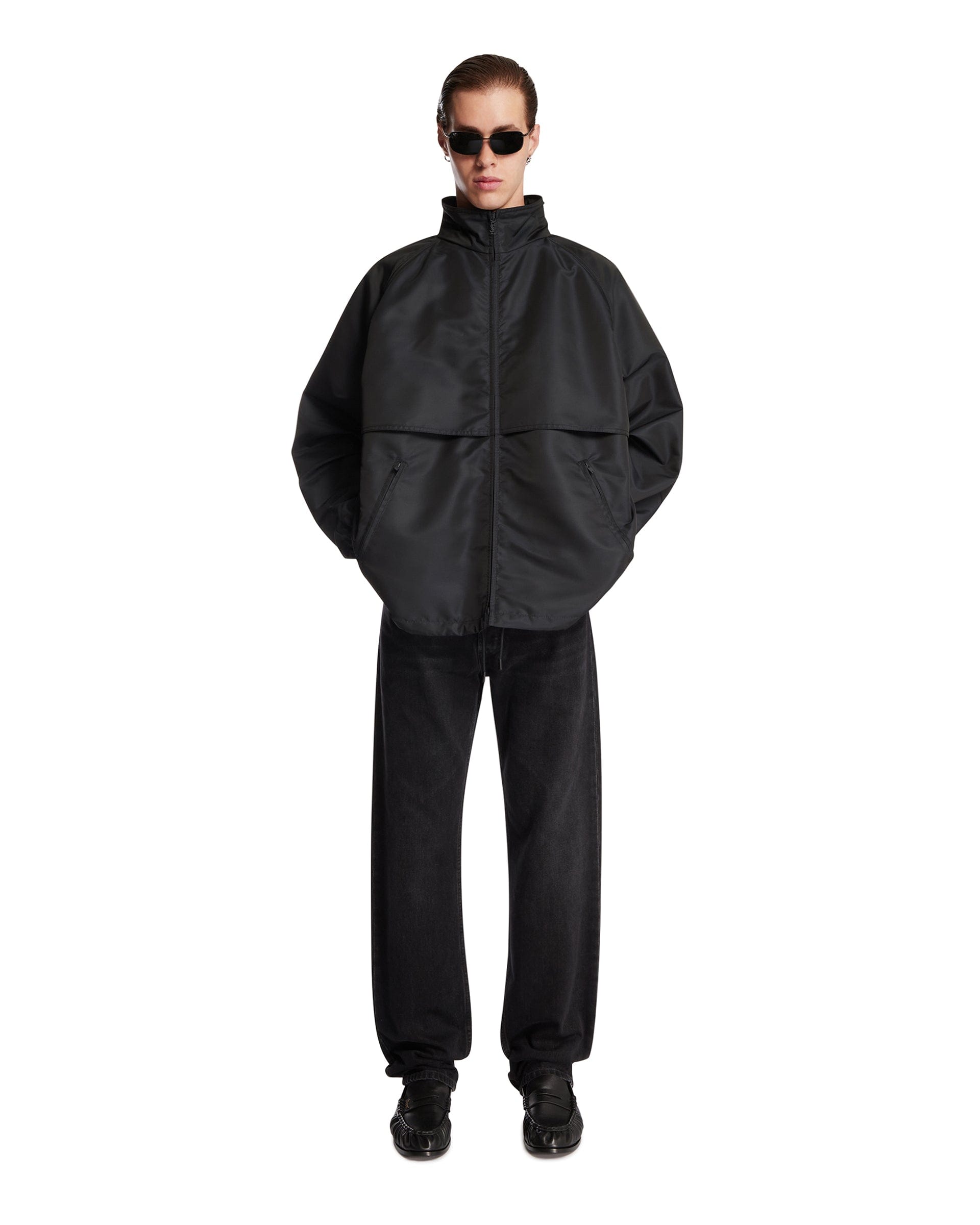 Saint Laurent Giacca Con Zip Nera