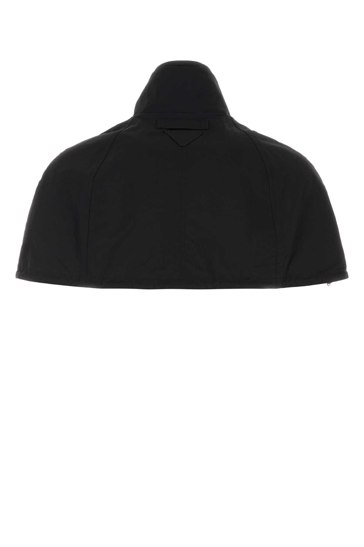 Prada Nylon Cape — Black