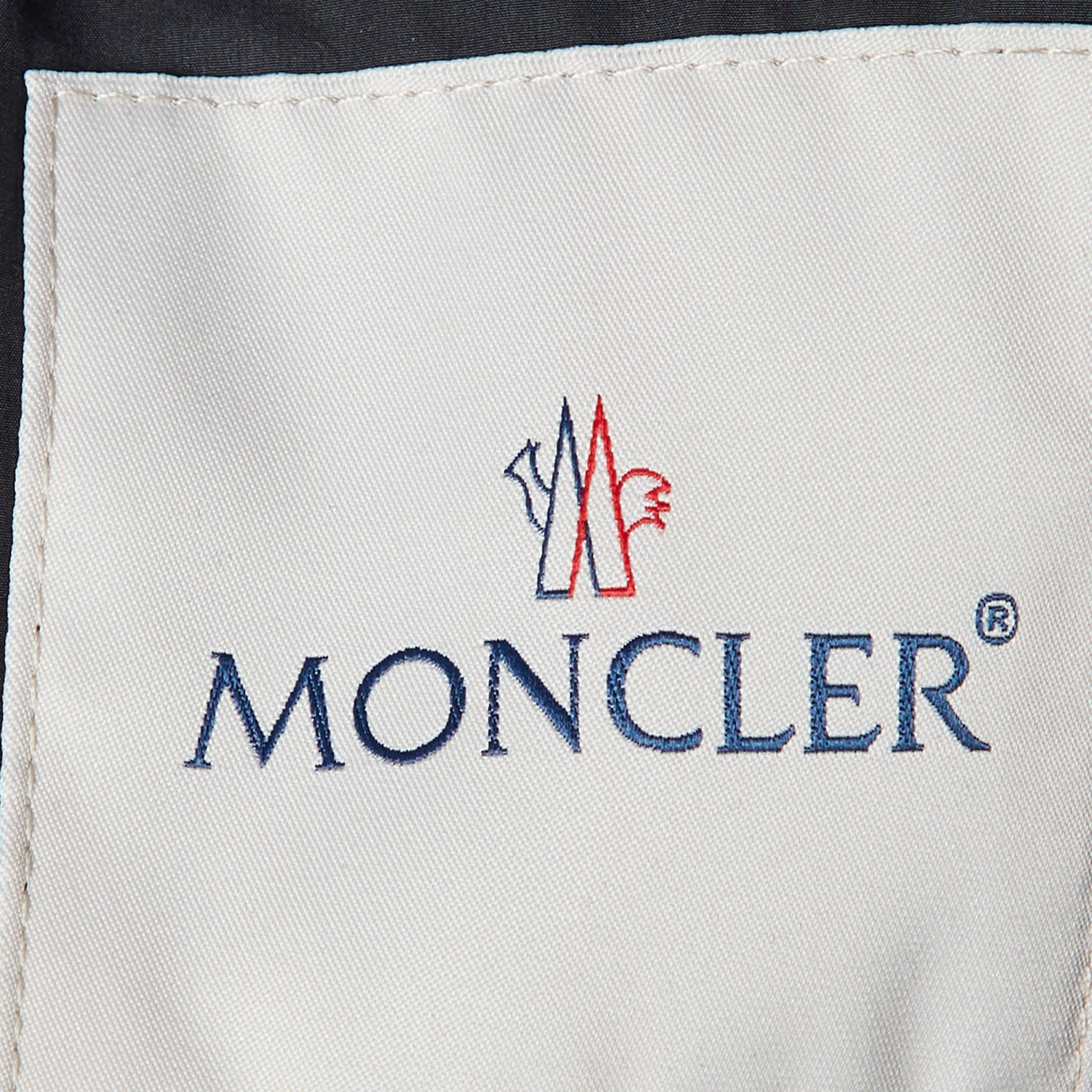 Moncler Black Nylon Tyx Zip Up Hooded Jacket