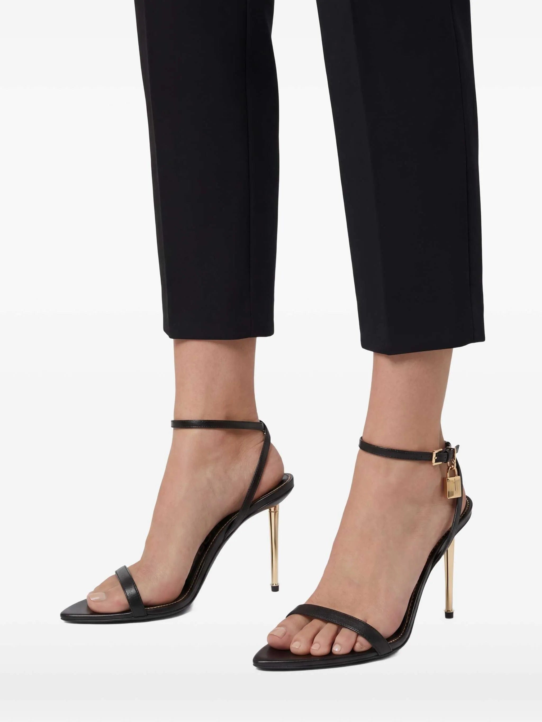 TOM FORD pointed - toe Padlock heeled sandals
