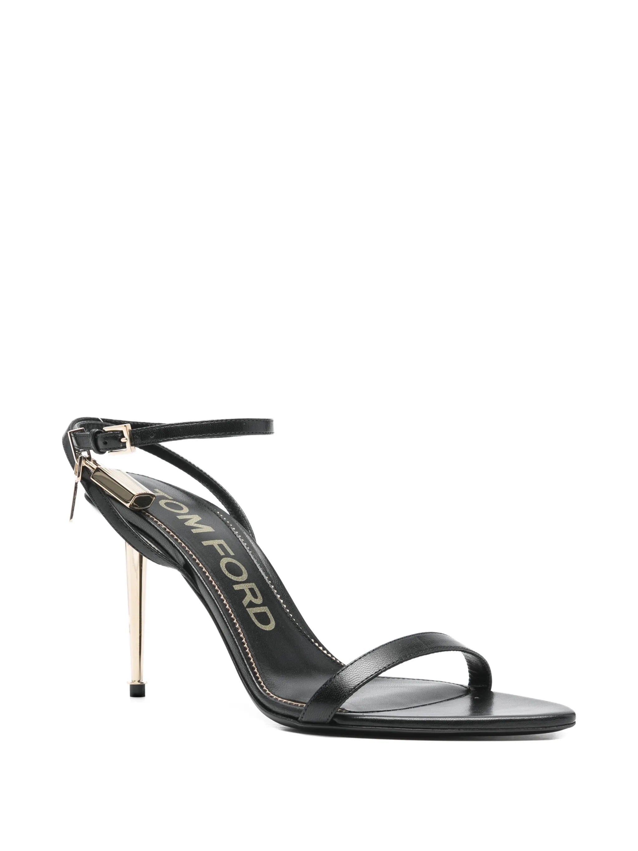 TOM FORD pointed - toe Padlock heeled sandals
