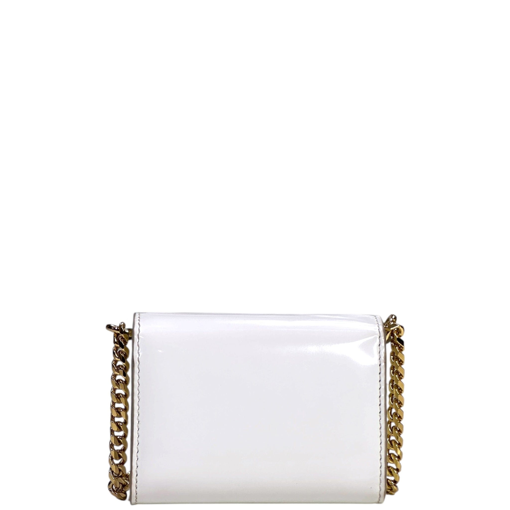 Dolce & Gabbana DG Crossbody Bag White Patent Leather