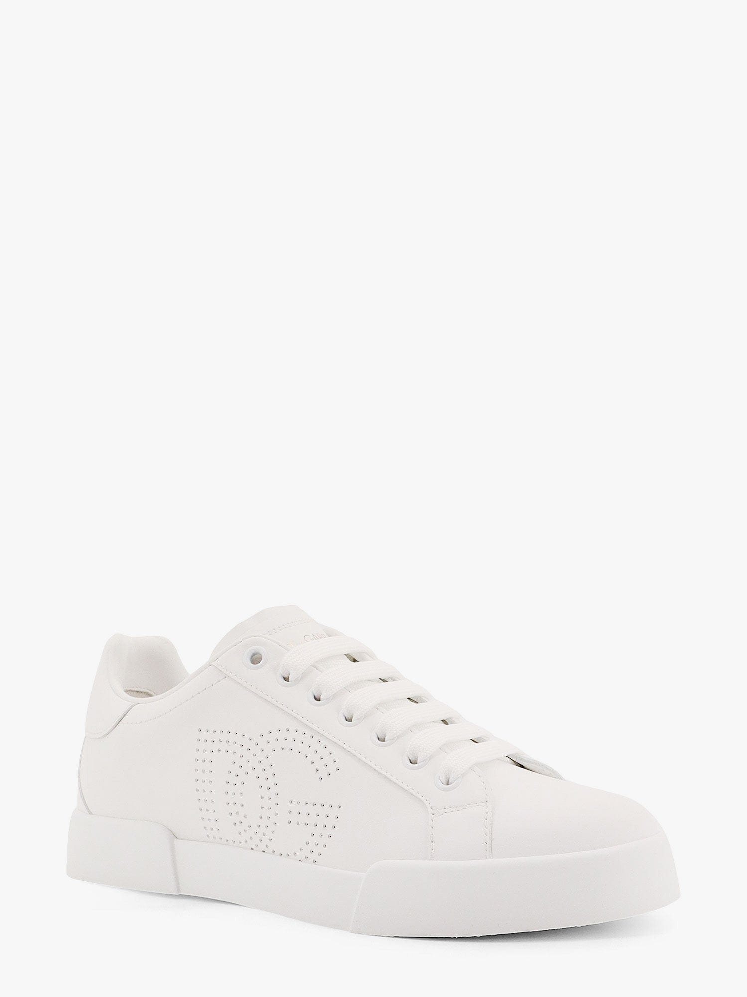 Dolce & Gabbana Portofino low - top leather sneakers with lateral monogram