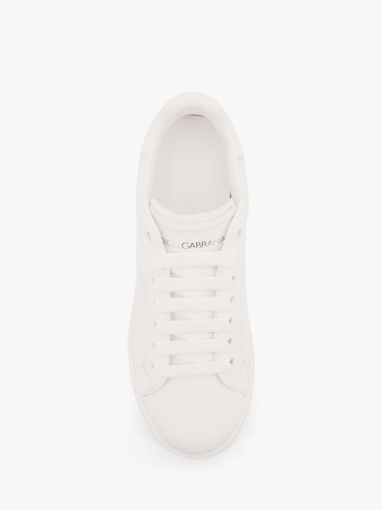 Dolce & Gabbana Portofino low - top leather sneakers with lateral monogram