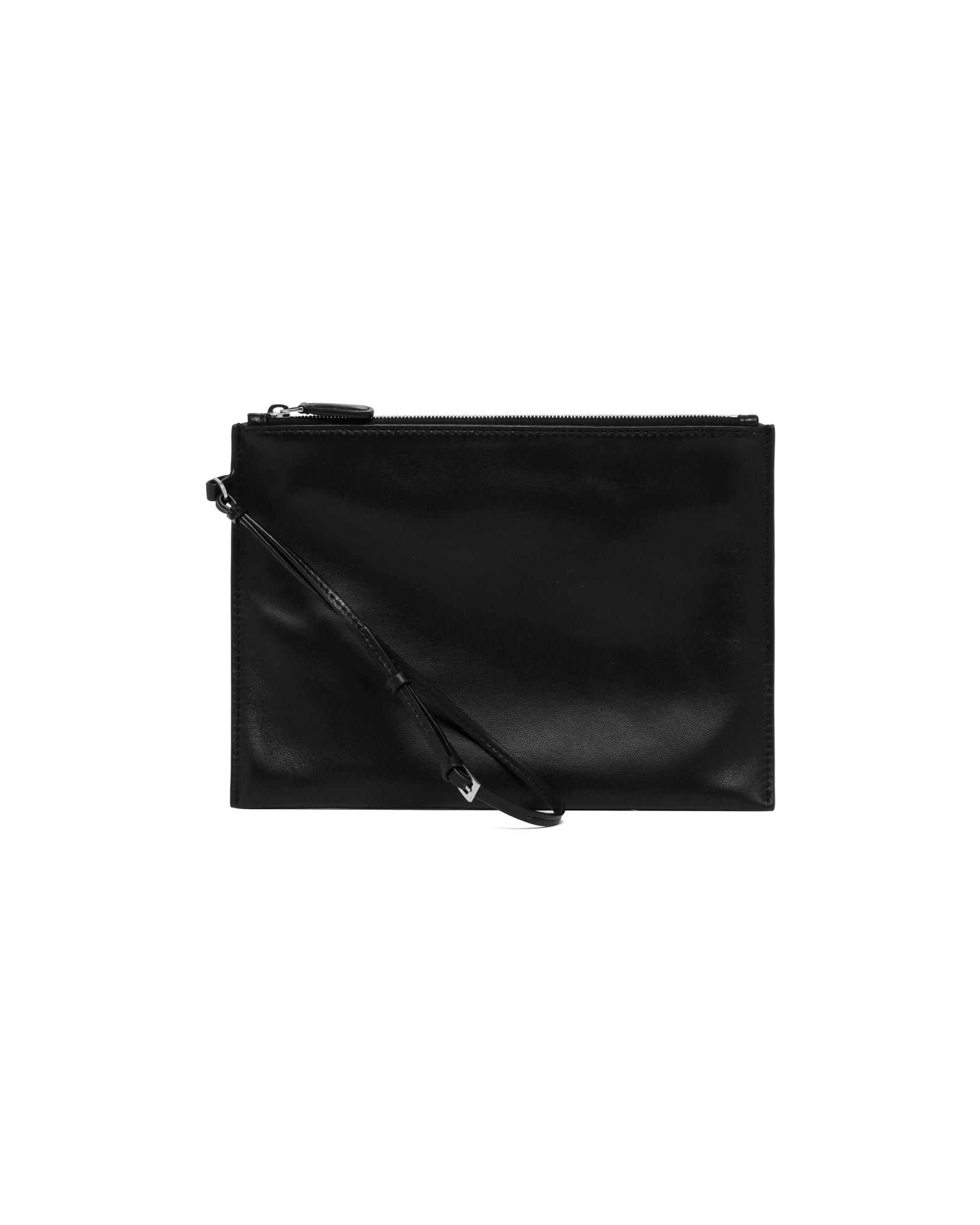 THE ROW Pochette Wristlet Nera
