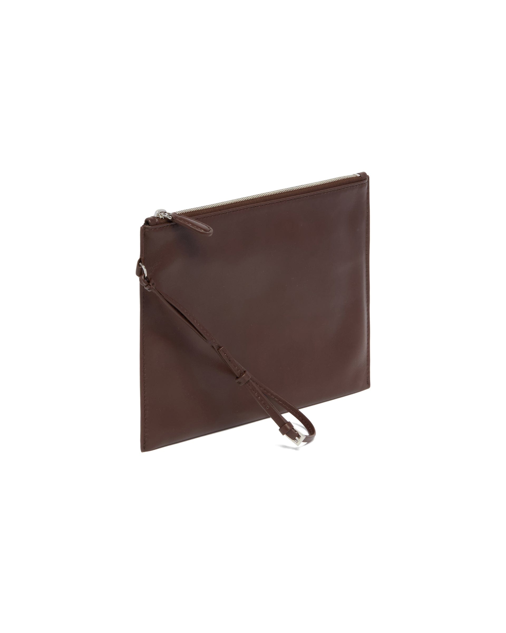 THE ROW Pochette Wristlet Marrone