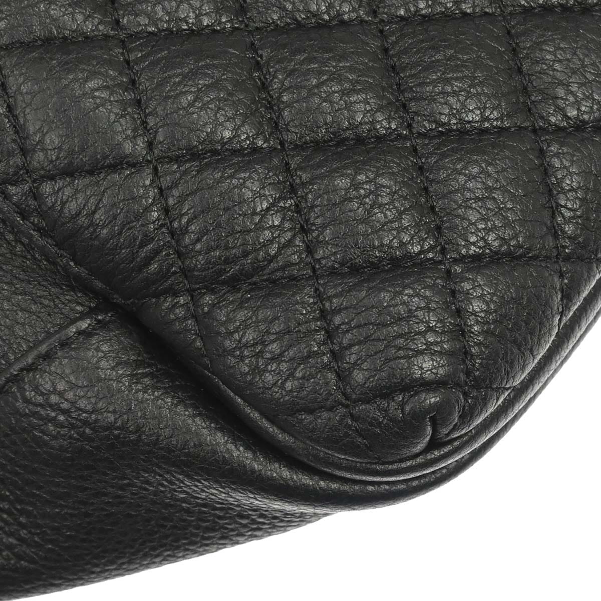 Chanel 2016 - 2017 Black Calfskin Waist Bum Bag